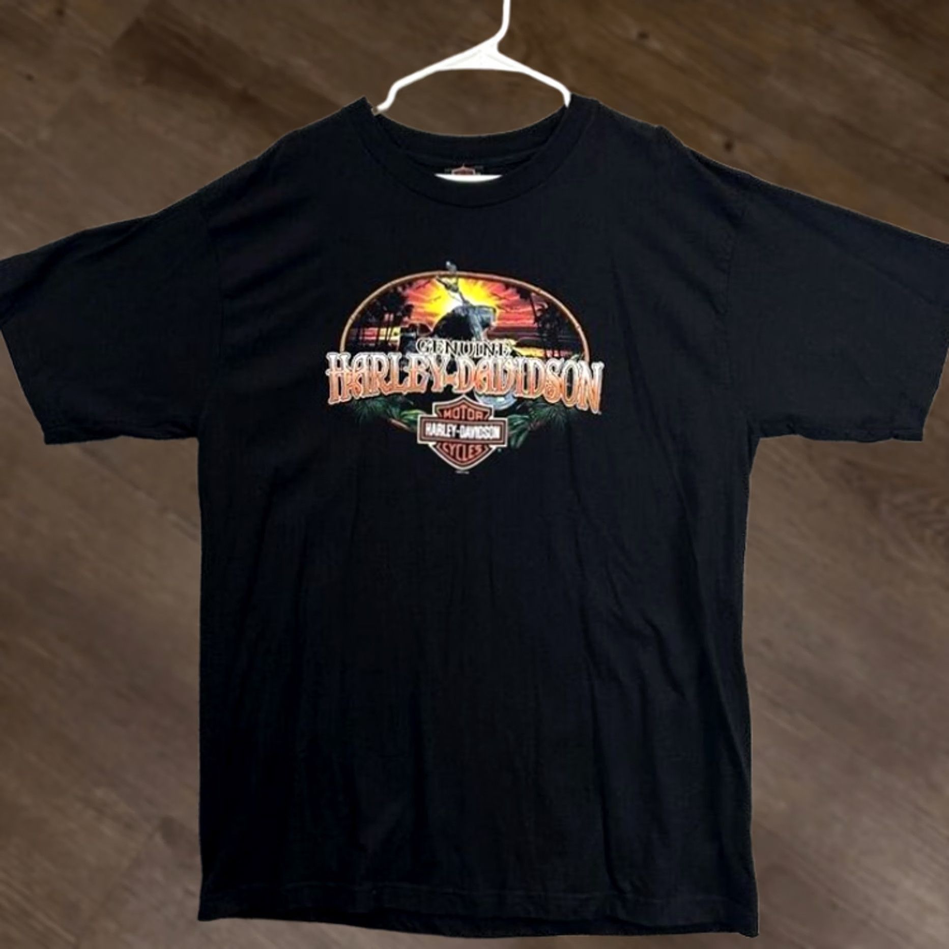 Harley Davidson Harley-Davidson T-Shirt Mens XL Black Graphic Print Short Sleeve Crew Neck Logo Tee Size US XL / EU 56 / 4 - 1 Thumbnail