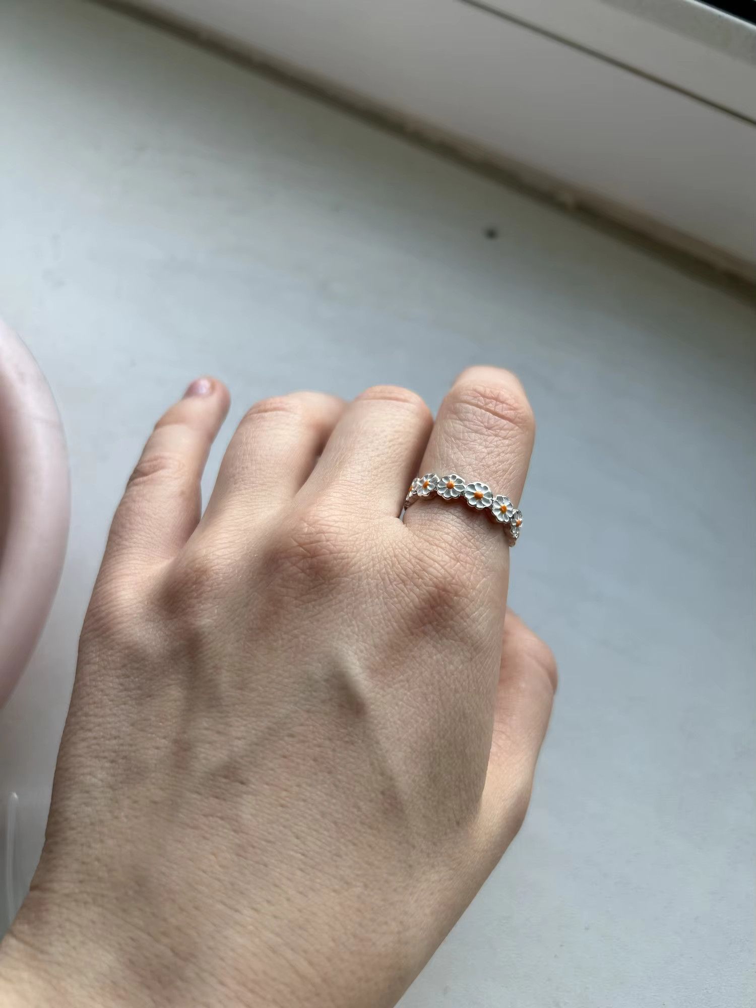 Other Daisy Flower Ring - Adjustable Statement Jewelry Size ONE SIZE - 4 Thumbnail