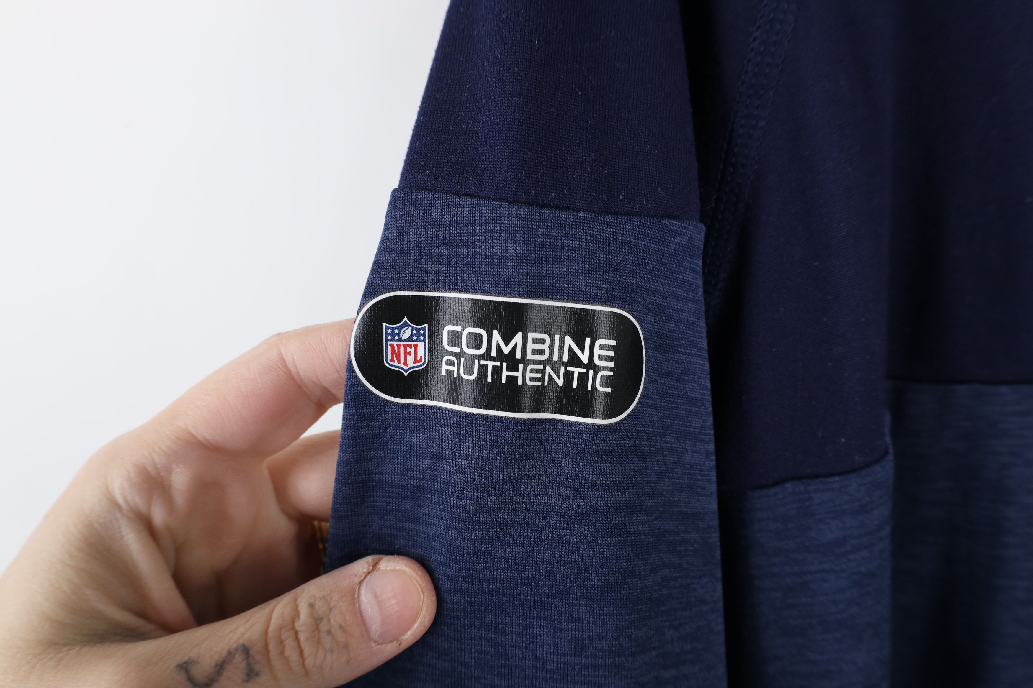 Under Armour × Vintage Under Armour Combine Patriots Football Half Zip Top Shirt Size US L / EU 52-54 / 3 - 7 Thumbnail