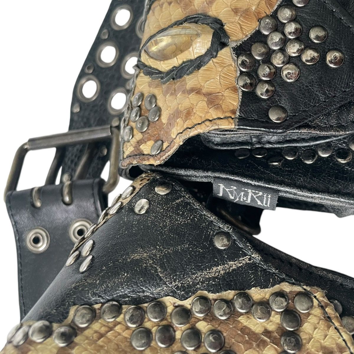 KMRii Kmrii snakeskin gem belt Size ONE SIZE - 6 Thumbnail