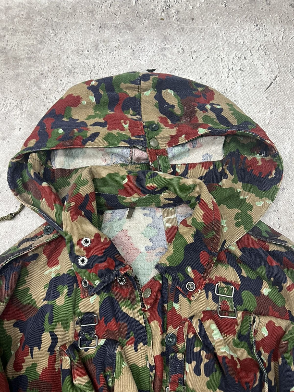 Vintage Vintage Swiss Army Military M70 Alpenflage Field Jacket Size US M / EU 48-50 / 2 - 10 Thumbnail