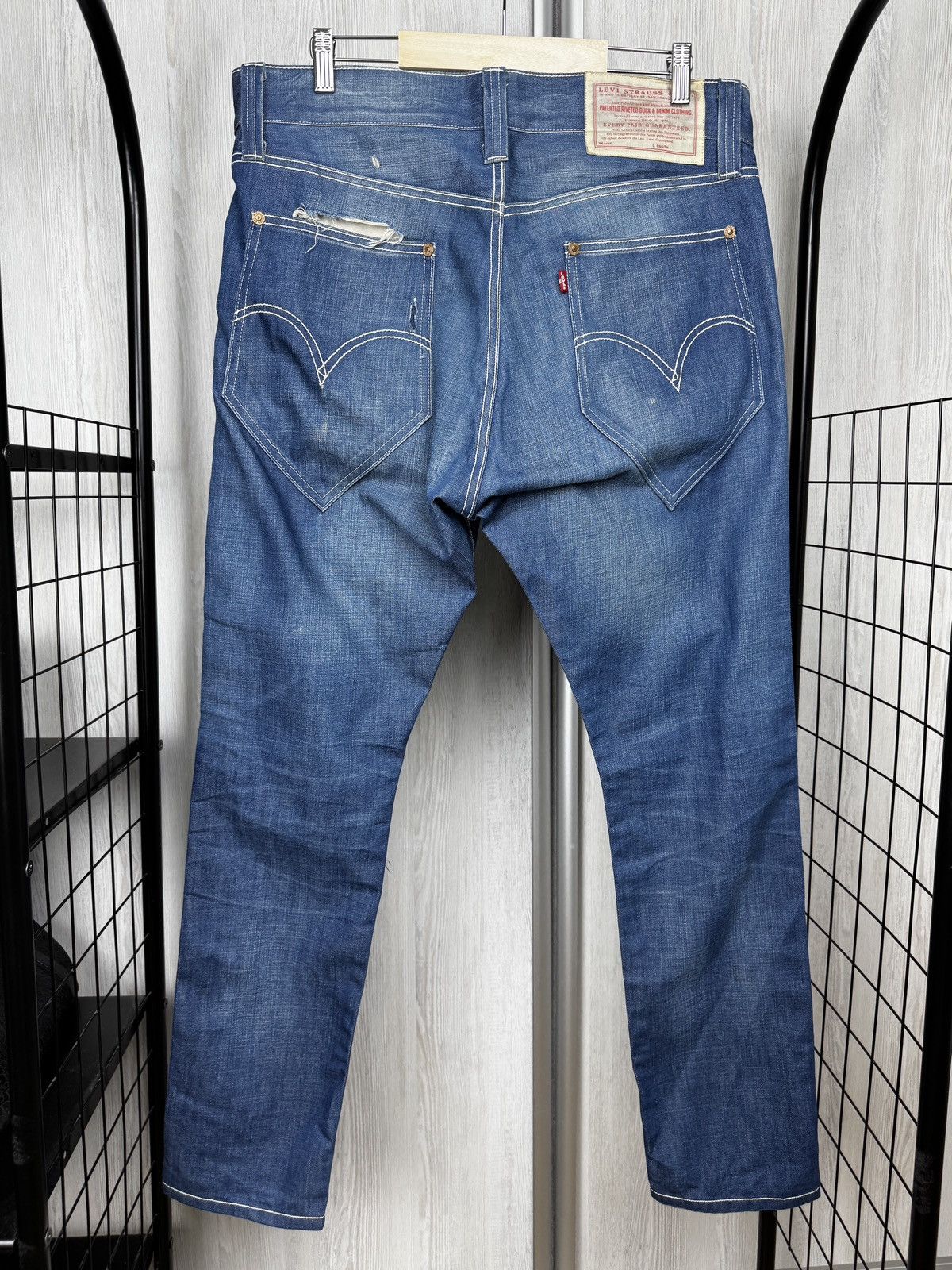 Levi's Vintage Clothing LEVI'S Patented Riveted Duck May 1873 Distressed Denim Jeans Size US 36 / EU 52 - 6 Thumbnail