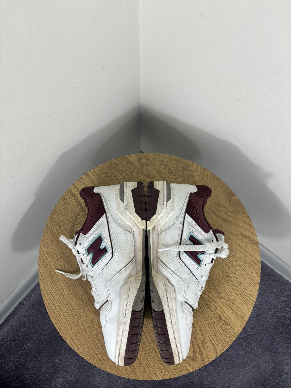 New Balance New Balance 550 Burgundy Cyan Hype Sneakers Shoes Size US 9 / EU 42 - 8 Thumbnail
