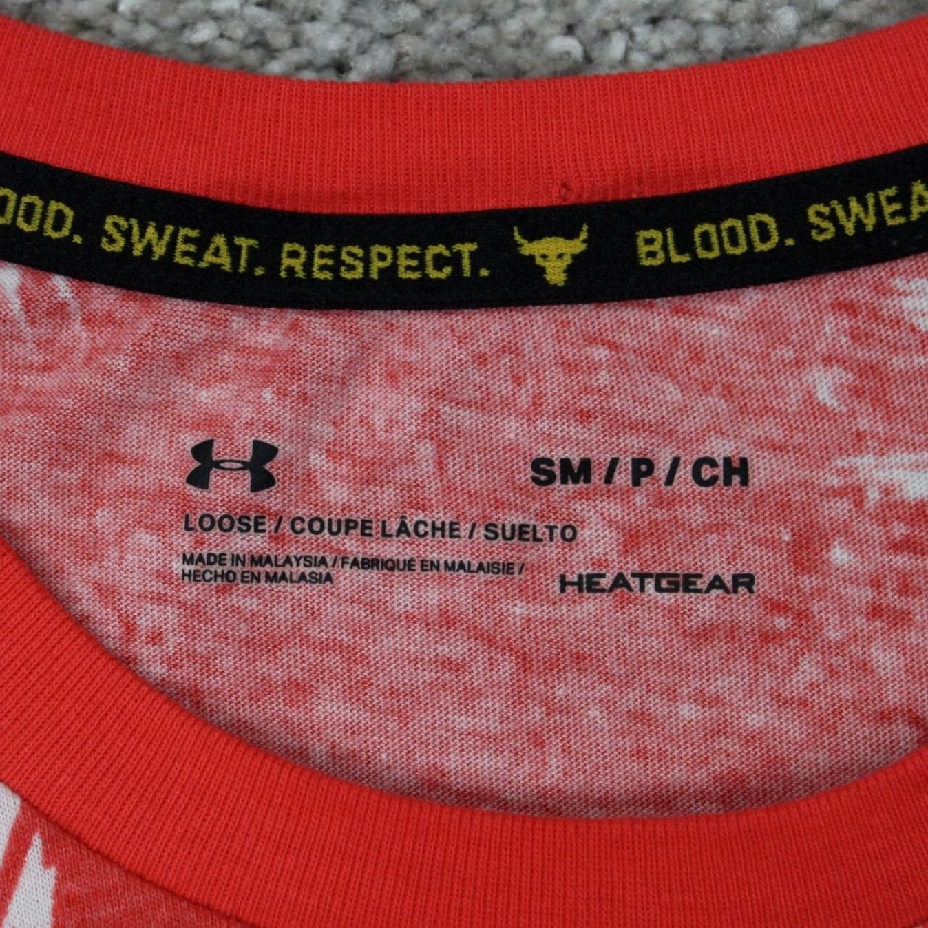 Under Armour Under Armour Project Rock Shirt Mens Small Red Warrior S/S Pullover Size US S / EU 44-46 / 1 - 7 Thumbnail