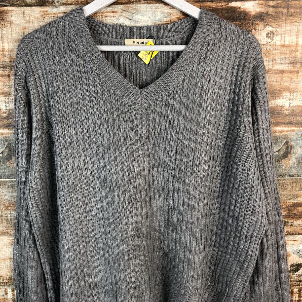 Homespun Knitwear × Japanese Brand Freude Grey Knitwear #A1792 Size US L / EU 52-54 / 3 - 5 Thumbnail