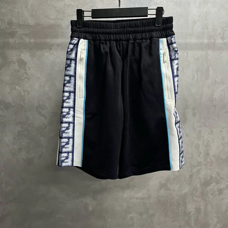 Fendi FENDI Black Cotton Men's Shorts 0089 Size US 32 / EU 48 - 1 Thumbnail