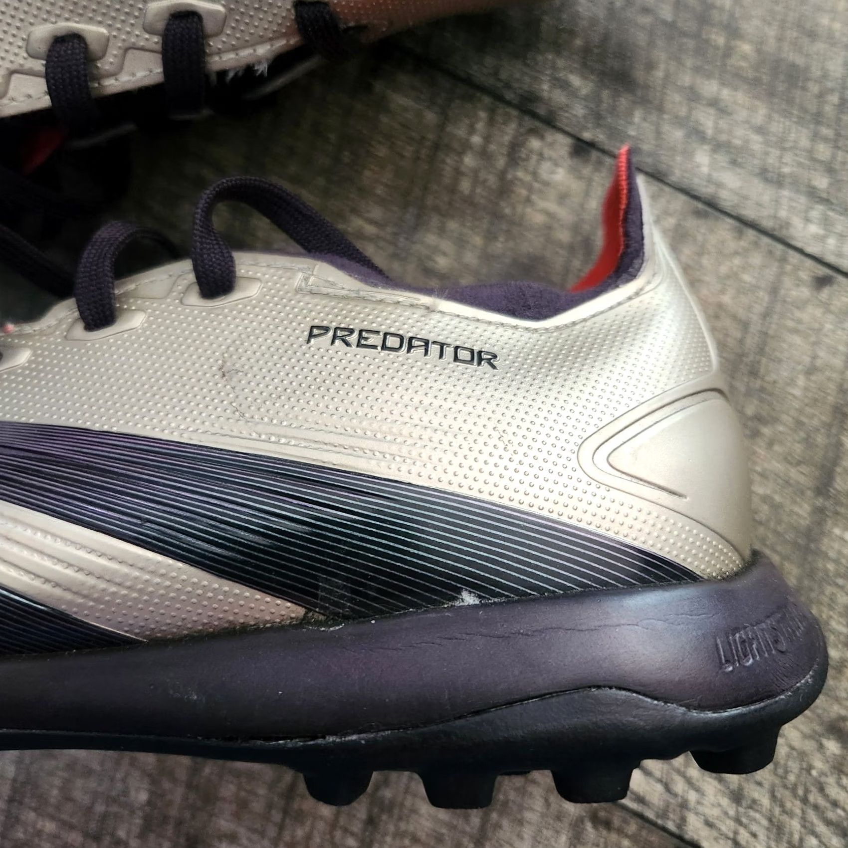 Adidas Adidas Predator League TF Futbol Soccer Cleats Mens 6.5 Metallic Silver Size US 7 / EU 40 - 5 Thumbnail