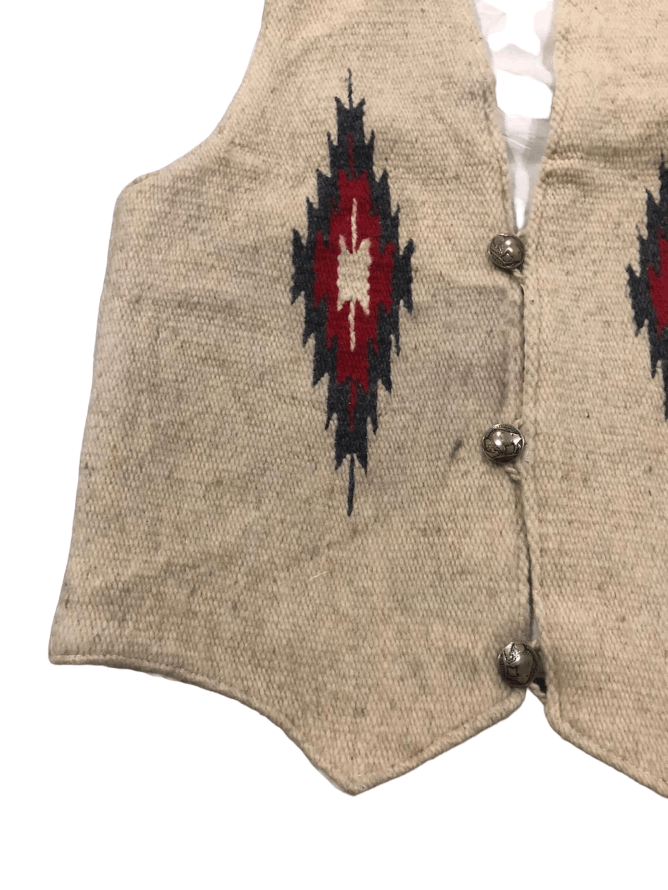 Native Vintage Vest Chimayo Novajo Wool Native Size US S / EU 44-46 / 1 - 6 Thumbnail
