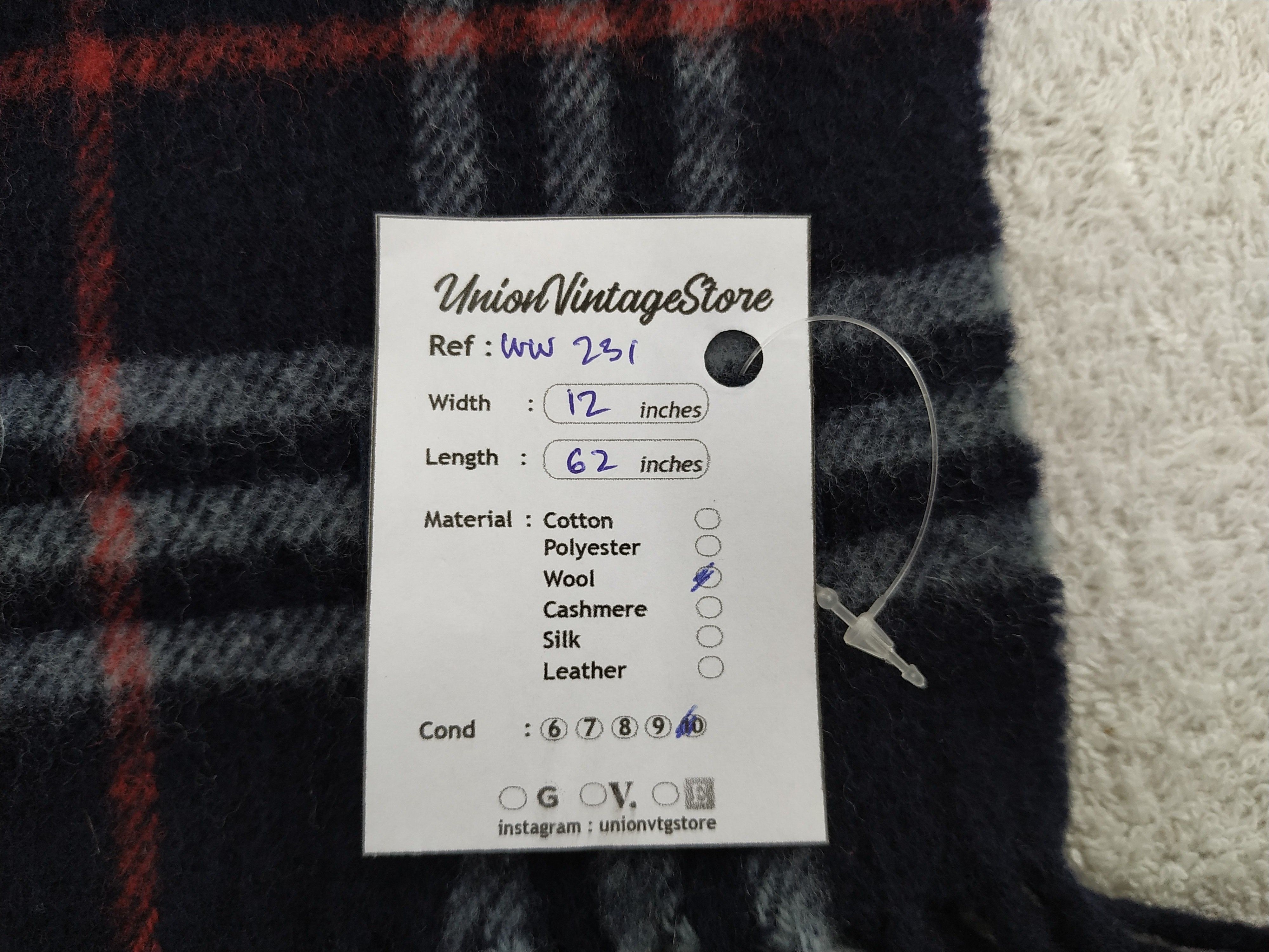 Burberry × Vintage Burberry Scarf / Muffler / Neckwear - WW231 Size ONE SIZE - 7 Thumbnail