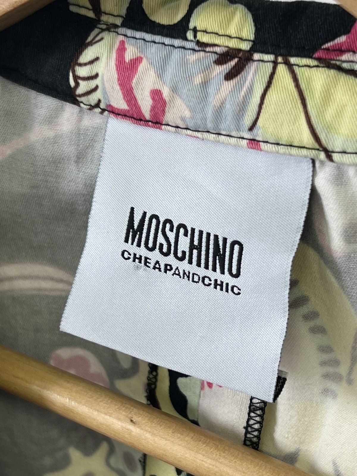 Moschino Moschino Cheapandchic Flower Black Blazer By Moschino Size XL / US 12-14 / IT 48-50 - 6 Thumbnail