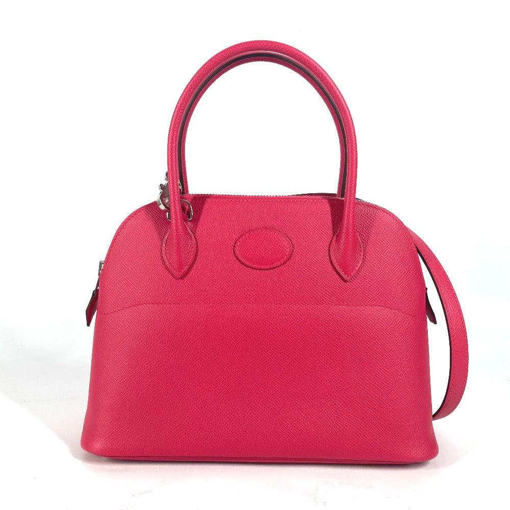 Hermes Diagonal Hanging (E.g. Of A Rocket) Bolide 27 2 Way Bag Shoulder Briefcase Handbag Epson Women Rose Extreme Pink