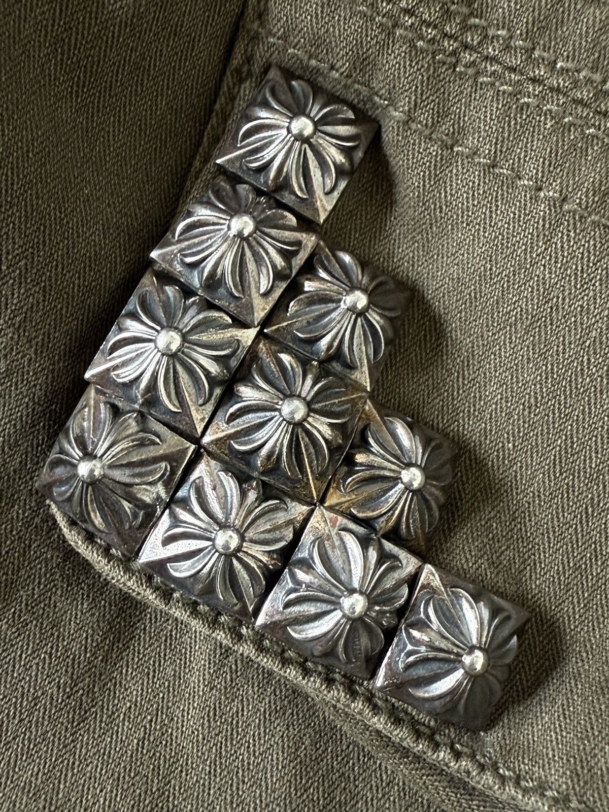 Chrome Hearts Chrome Hearts Cherry Bomb Navy Green Military Jacket Size US M / EU 48-50 / 2 - 7 Thumbnail