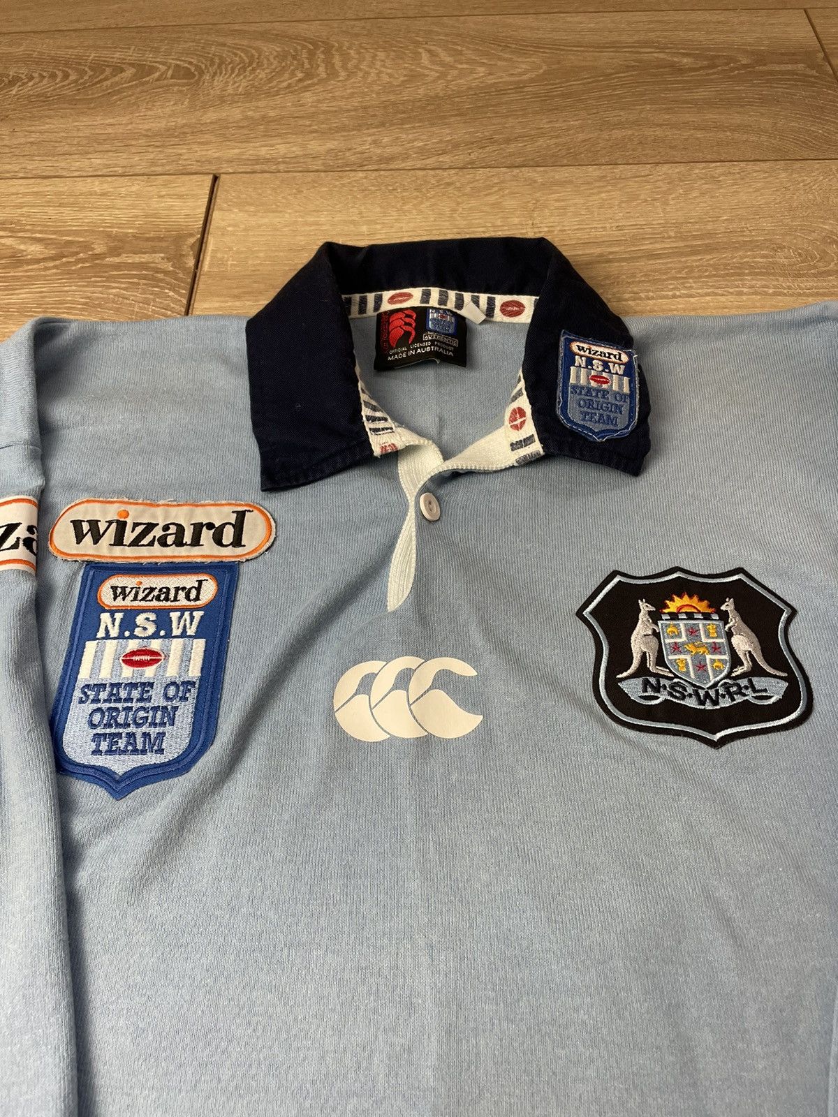 Canterbury of New Zealand Rodney Howe 1999 New South Wales Blues Origin Match worn? Size US L / EU 52-54 / 3 - 2 Thumbnail