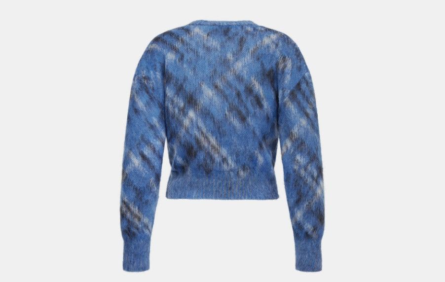 Dior o1w1db10824 Check'n' Sweater in Blue Size M / US 6-8 / IT 42-44 - 2 Thumbnail