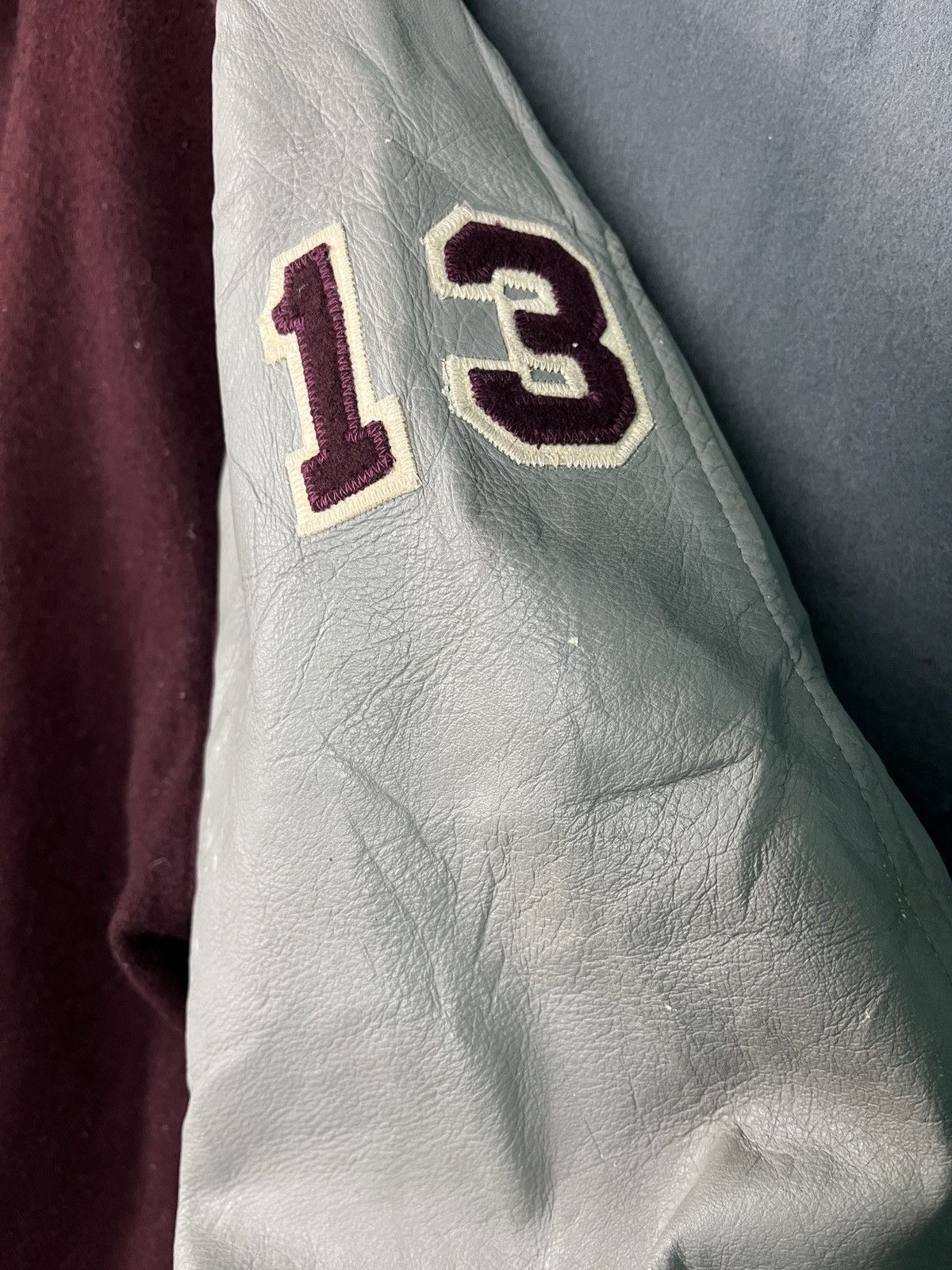 Vintage Vintage Wool Leather Varsity Jacket Clifton Basketball Size US L / EU 52-54 / 3 - 12 Thumbnail