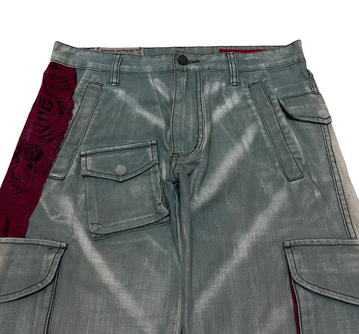 14th Addiction Rare Vintage Tough Jeansmith Tactical Patchwork Pants 2000s Size US 32 / EU 48 - 3 Thumbnail