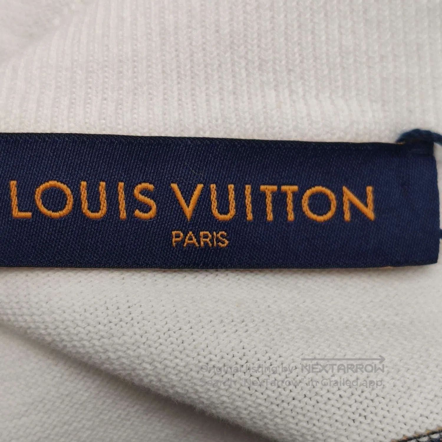 Louis Vuitton Louis Vuitton White Cotton Logo T. Size US M / EU 48-50 / 2 - 5 Thumbnail