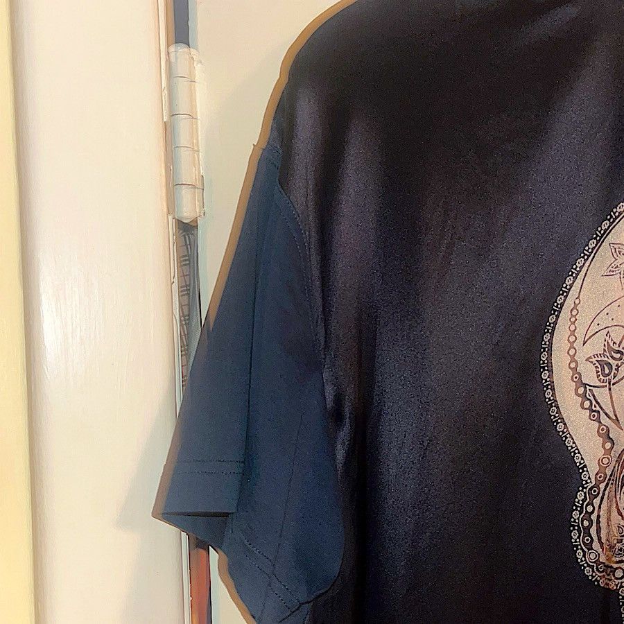 Givenchy Authentic Givenchy 09 Riccardo Tisci Silk & Cotton Skull Tee Size US XS / EU 42 / 0 - 3 Thumbnail