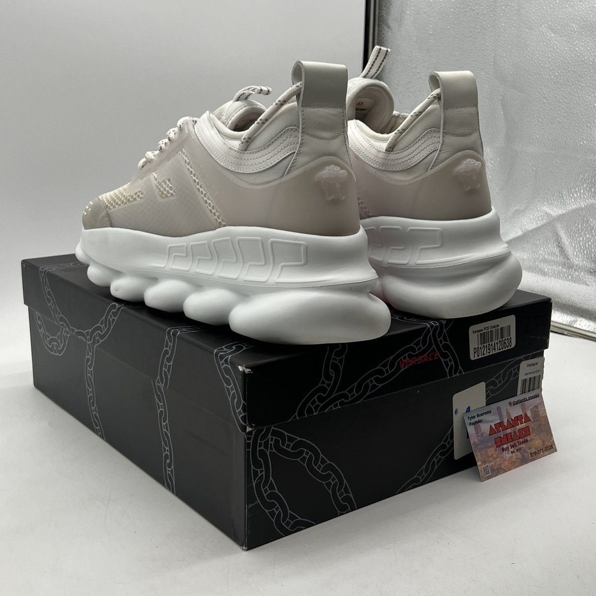 Versace Versace Chain Reaction White Size US 10 / EU 43 - 4 Thumbnail