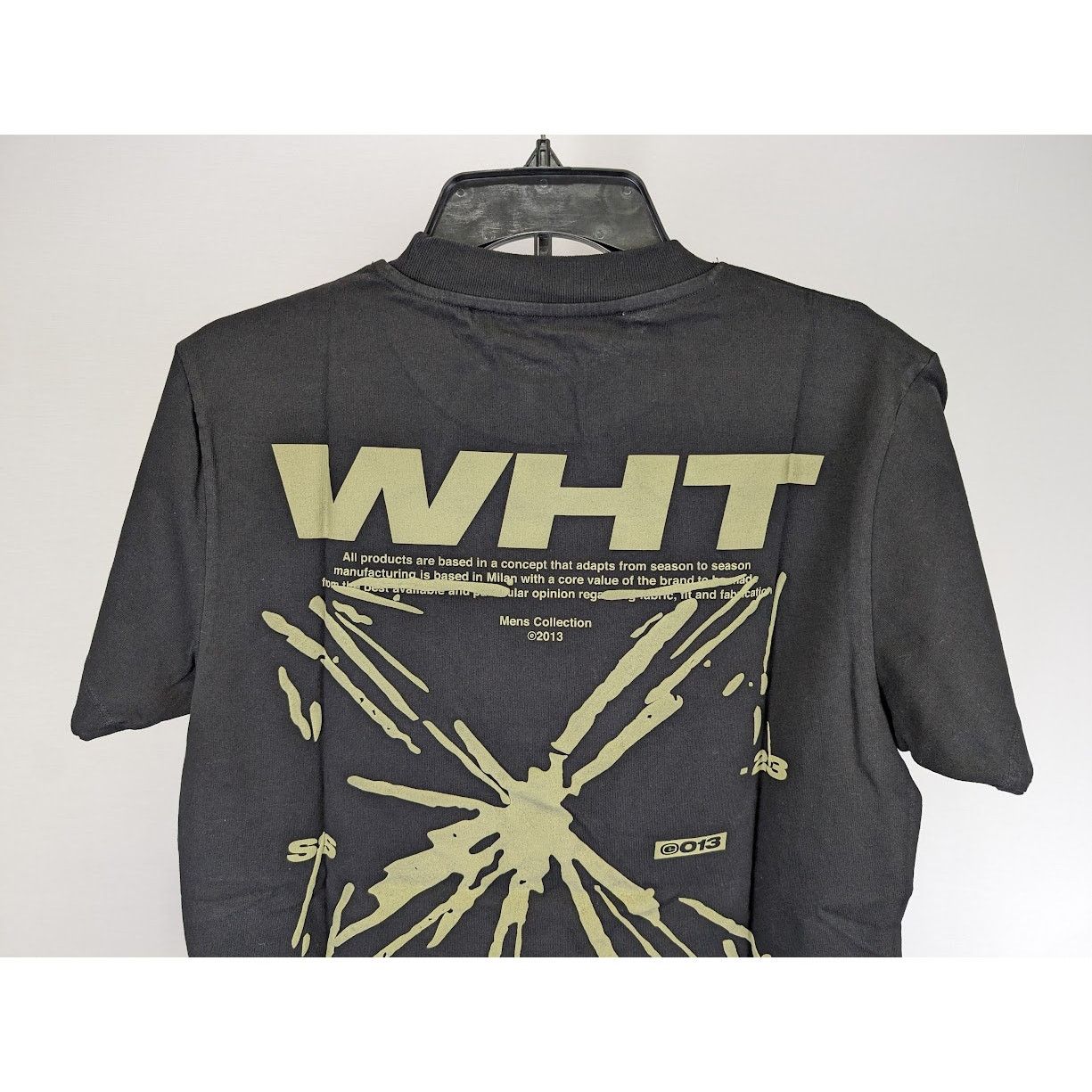 Off-White o1rshd1 Splash Arr Slim Short Sleeve T-Shirt in Black Beige Size US XS / EU 42 / 0 - 15 Thumbnail