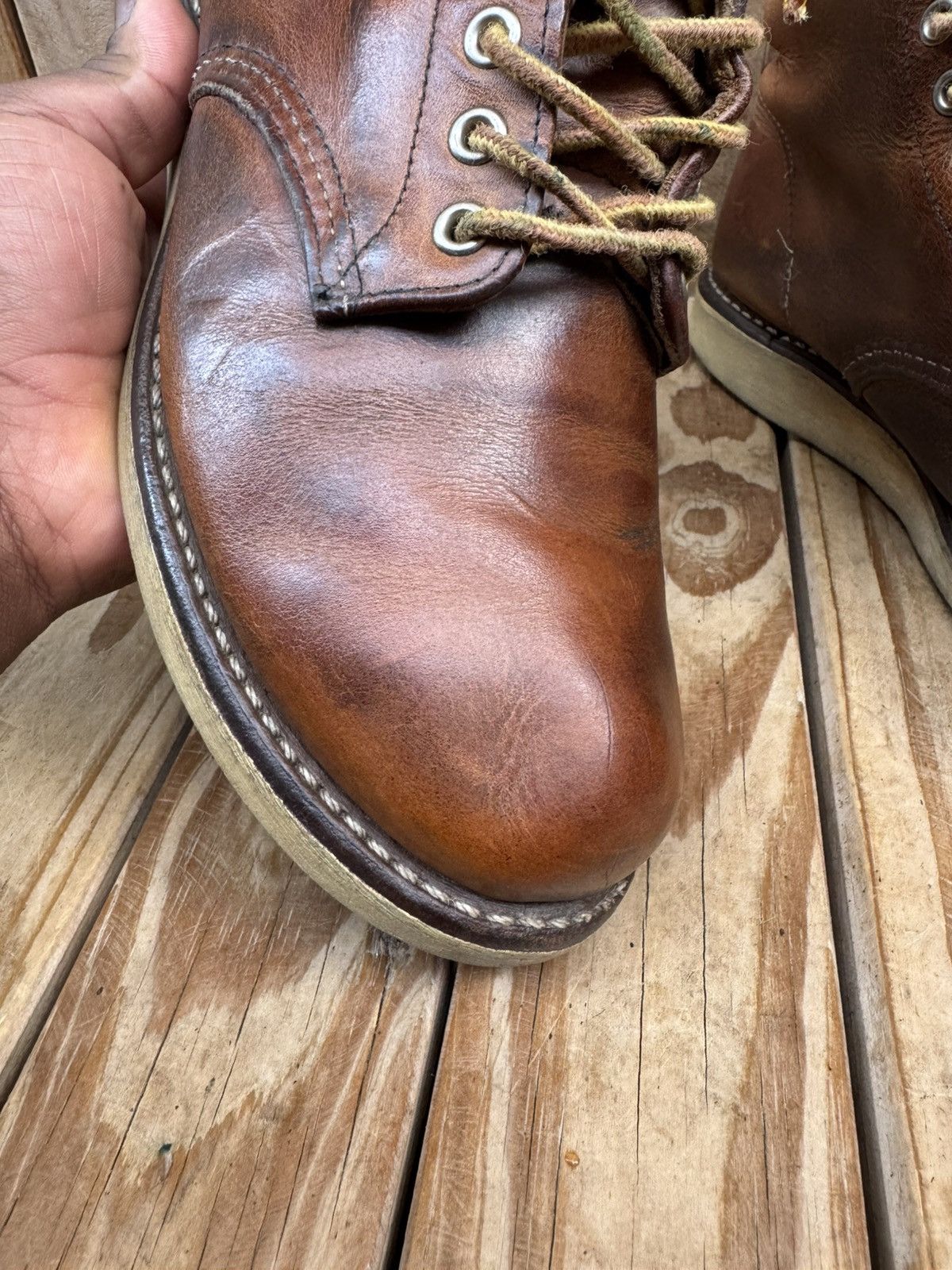 Red Wing Red Wing 9111 Chukka Brown leather boots EUR 39 UK 6 US 7 D Size US 7 / EU 40 - 8 Thumbnail