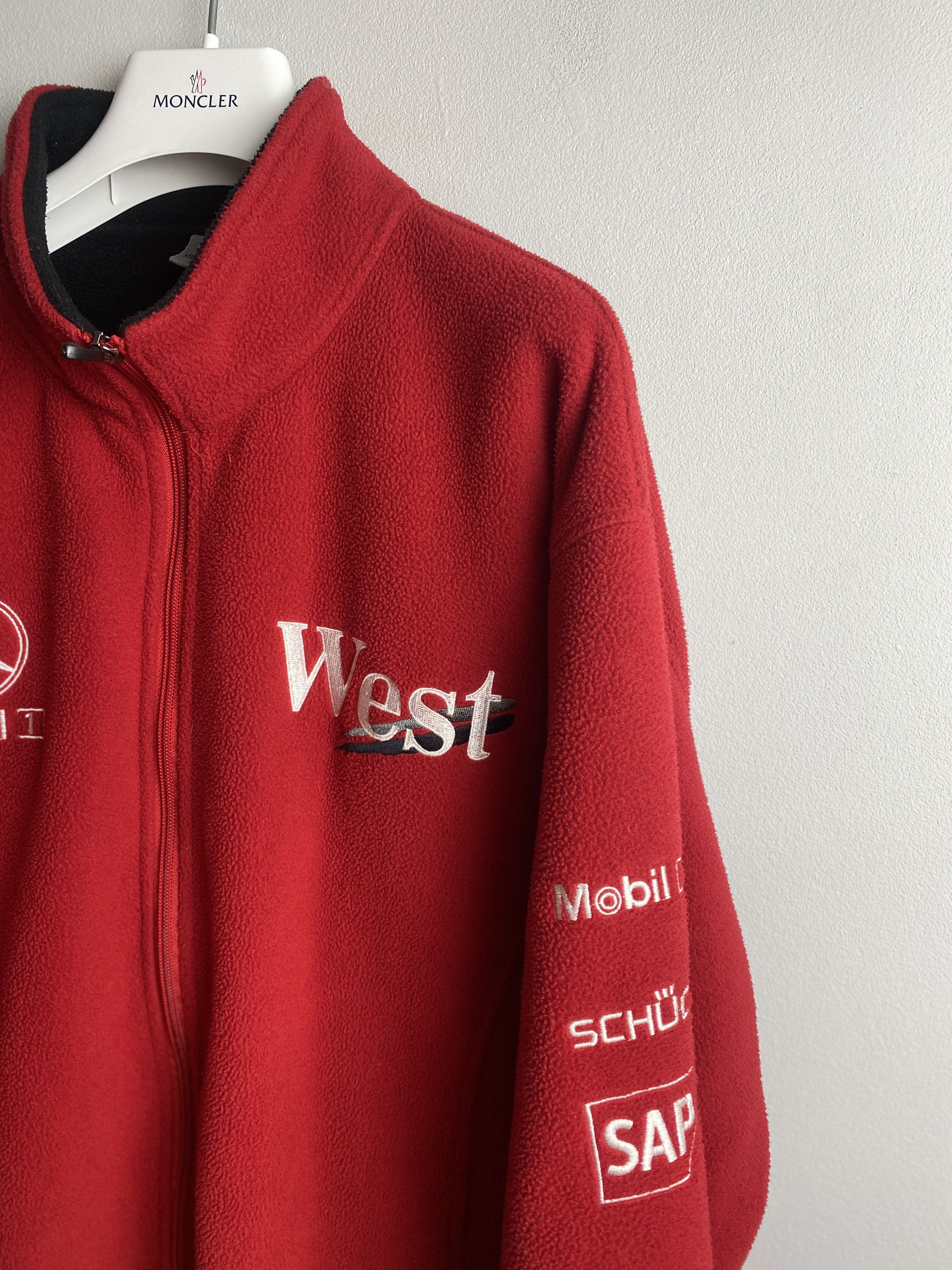 Mercedes-Benz Mercedes Benz West embroidered zip-up fleece sweatshirt Size US XXL / EU 58 / 5 - 2 Thumbnail
