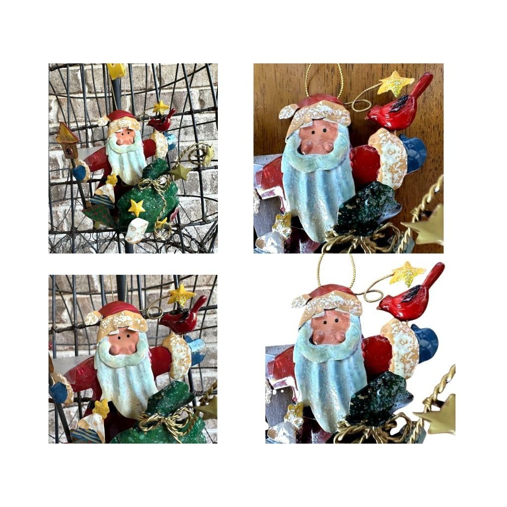 Designer × Vintage NWT VTG Kurt Adler Santa Cardinal Birdhouse Christmas Tree Size ONE SIZE - 5 Thumbnail