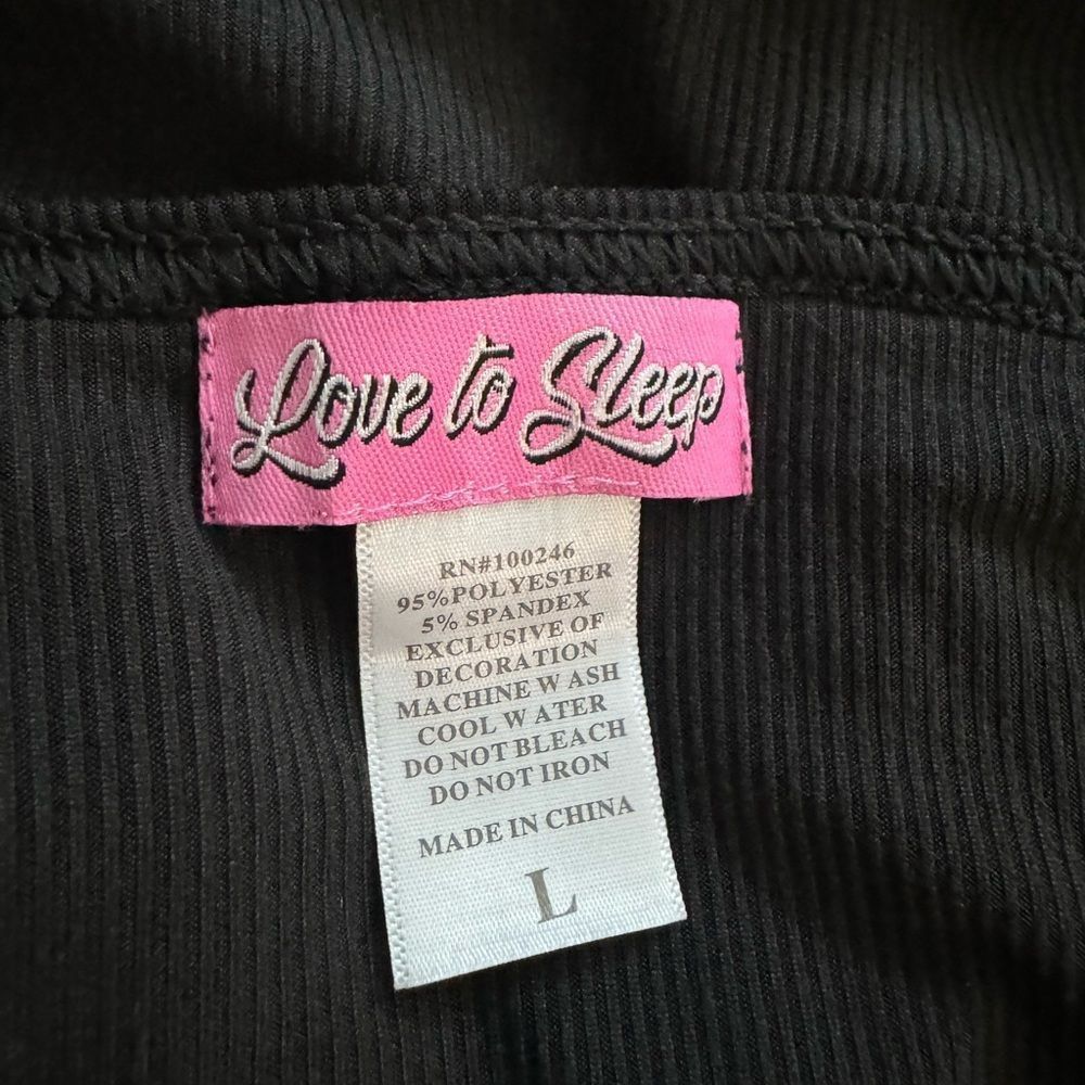 Other Love to Sleep SZ L Black nightgown Size ONE SIZE - 4 Thumbnail