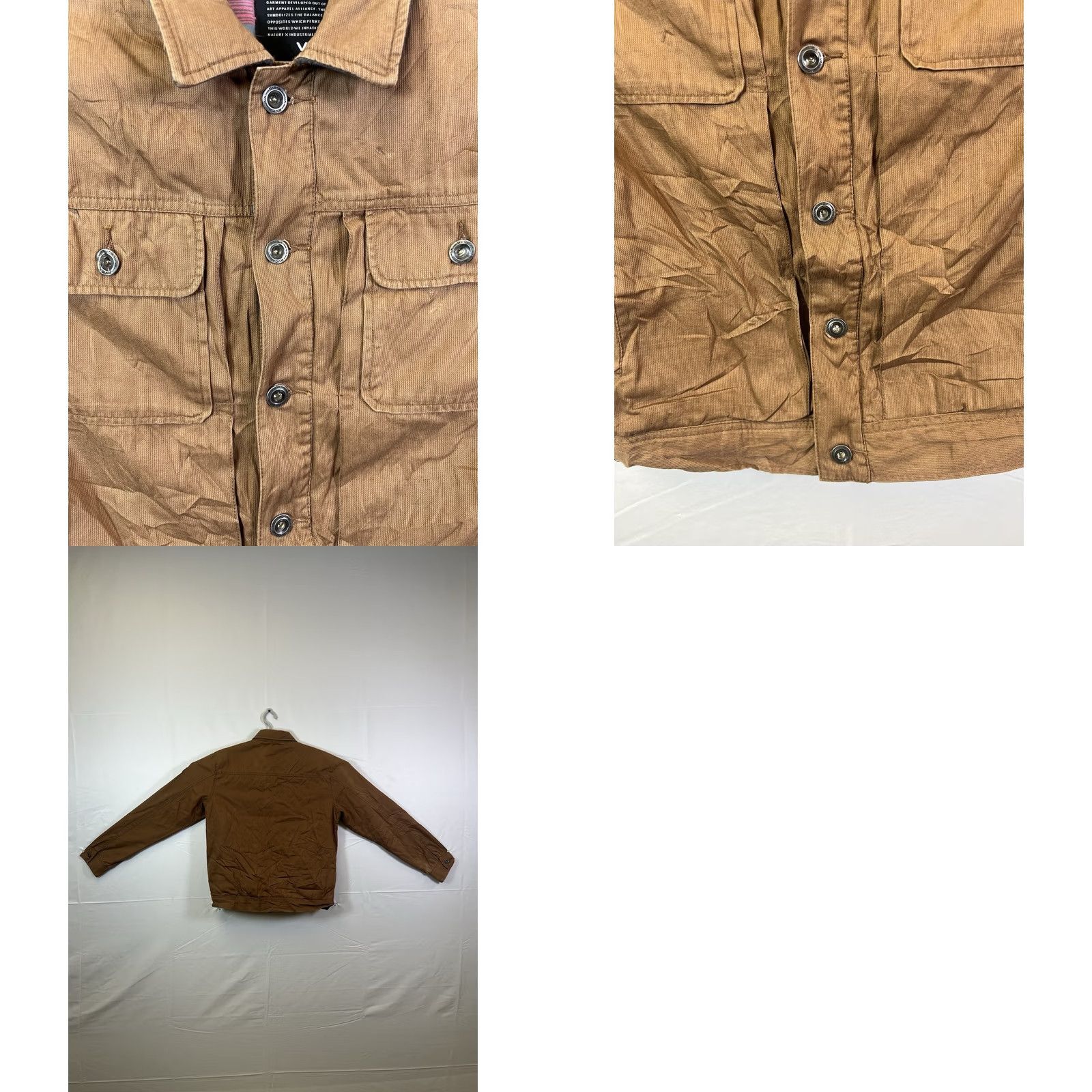 RVCA RVCA Jacket Men’s Brown Corduroy Button-Down 4 Pocket Size Medium Size US M / EU 48-50 / 2 - 8 Thumbnail
