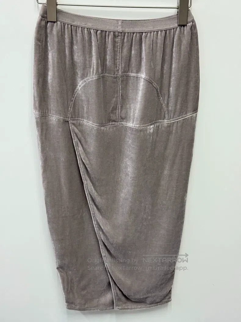 Rick Owens Rick Owens Velvet half skirt Size 39" - 3 Thumbnail