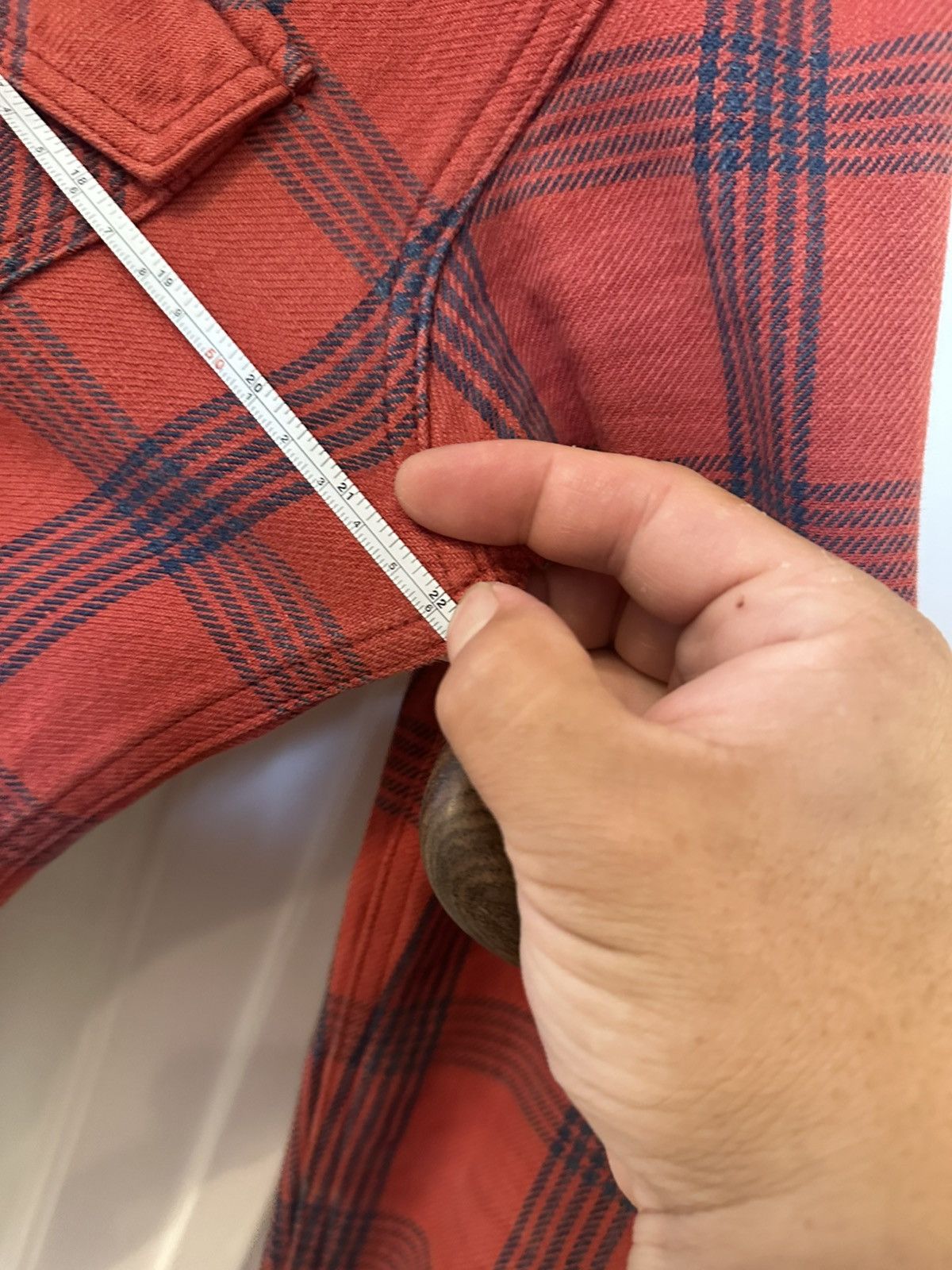 Visvim Visvim 15Ss Black Elk Flannel Check Long Sleeve Shirt Red Size US L / EU 52-54 / 3 - 5 Thumbnail