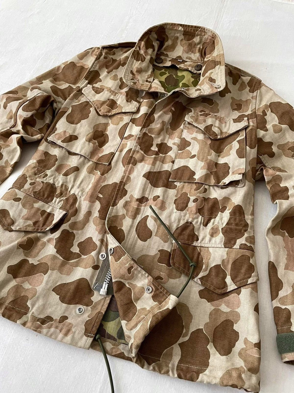 Toyo Enterprises USMC Frogskin Camo HBT Reversible M65 Jacket Japan Repro Size US S / EU 44-46 / 1 - 5 Thumbnail