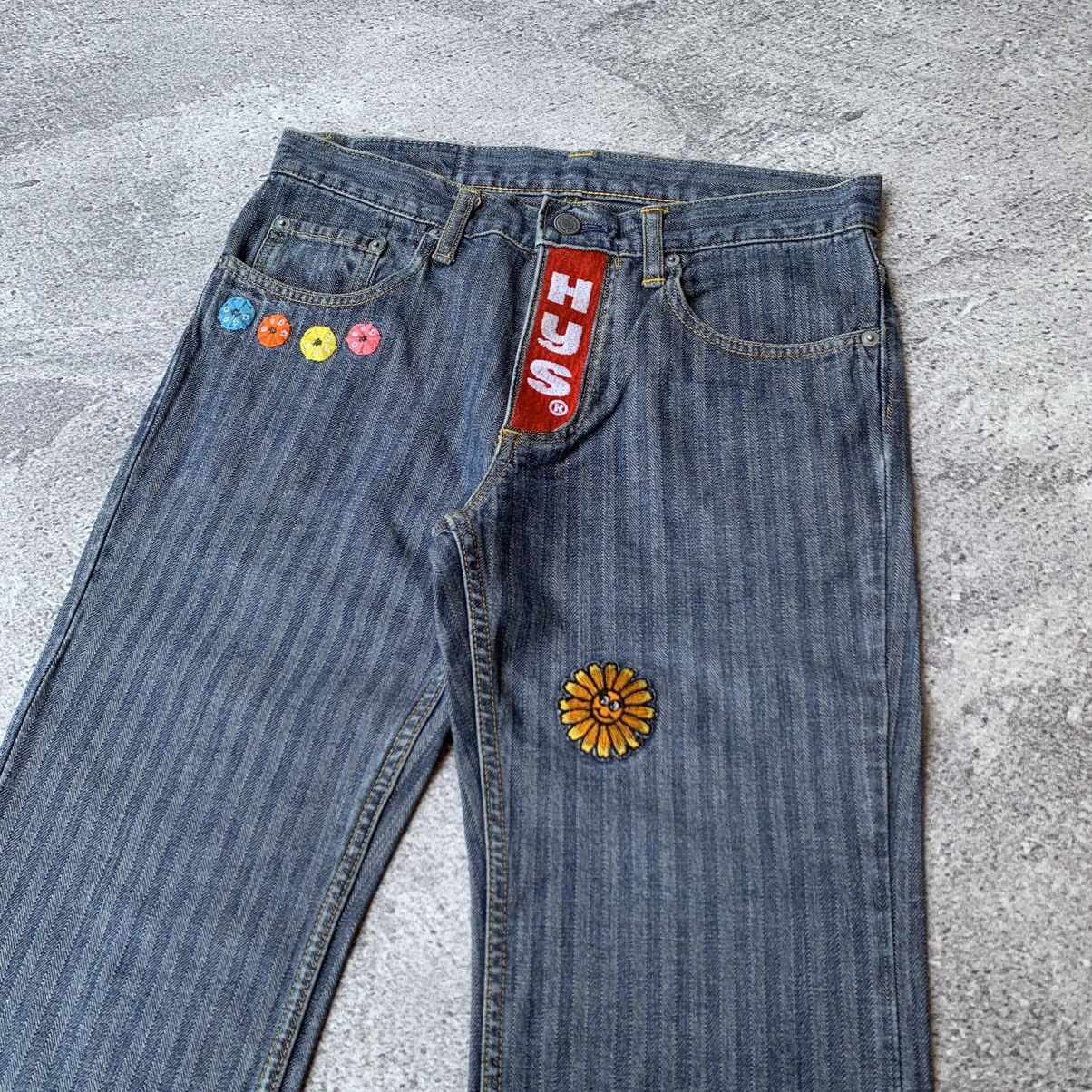 Hysteric Glamour × If Six Was Nine × Japanese Brand Rare🔥 Hysteric Glamour Patch embroidery Flared Denim Jeans Size US 30 / EU 46 - 4 Thumbnail