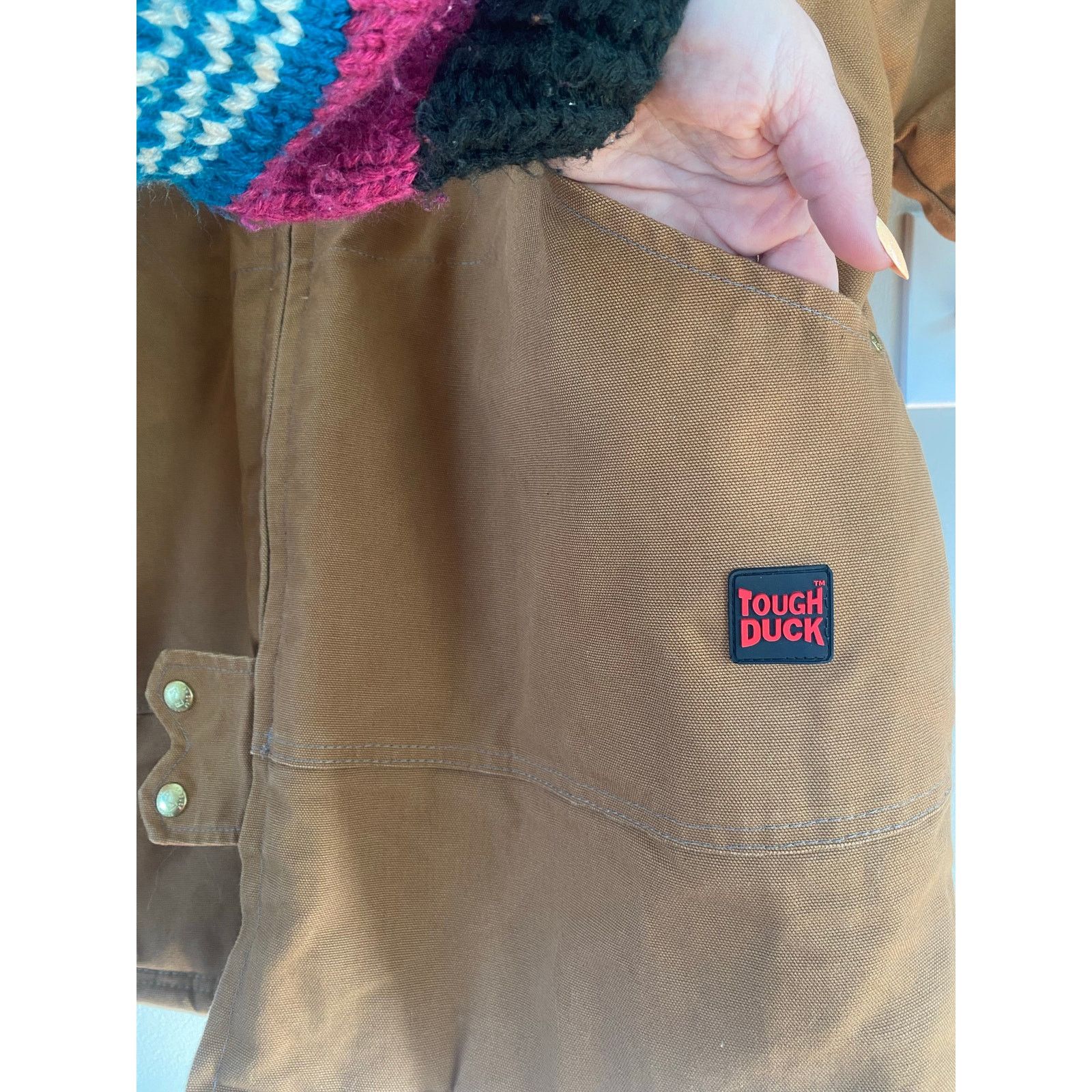 Carhartt Tough Duck Canvas Work Coat XLT Quilted Lined Barn Jacket Size US XL / EU 56 / 4 - 2 Thumbnail