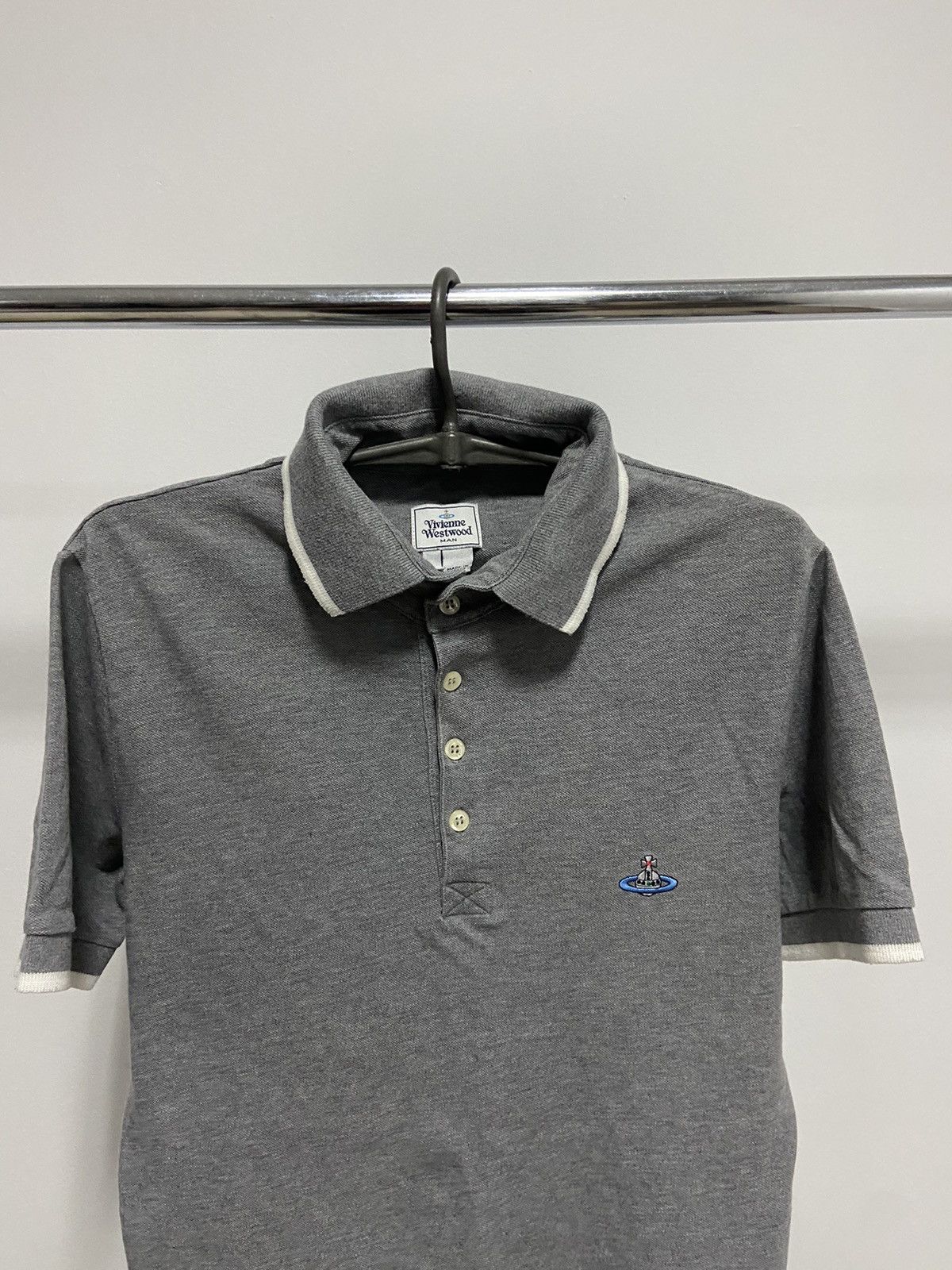 Vintage × Vivienne Westwood Vivienne Westwood Polo T Shirt Vintage Small Orb Logo Luxury Size US M / EU 48-50 / 2 - 2 Thumbnail