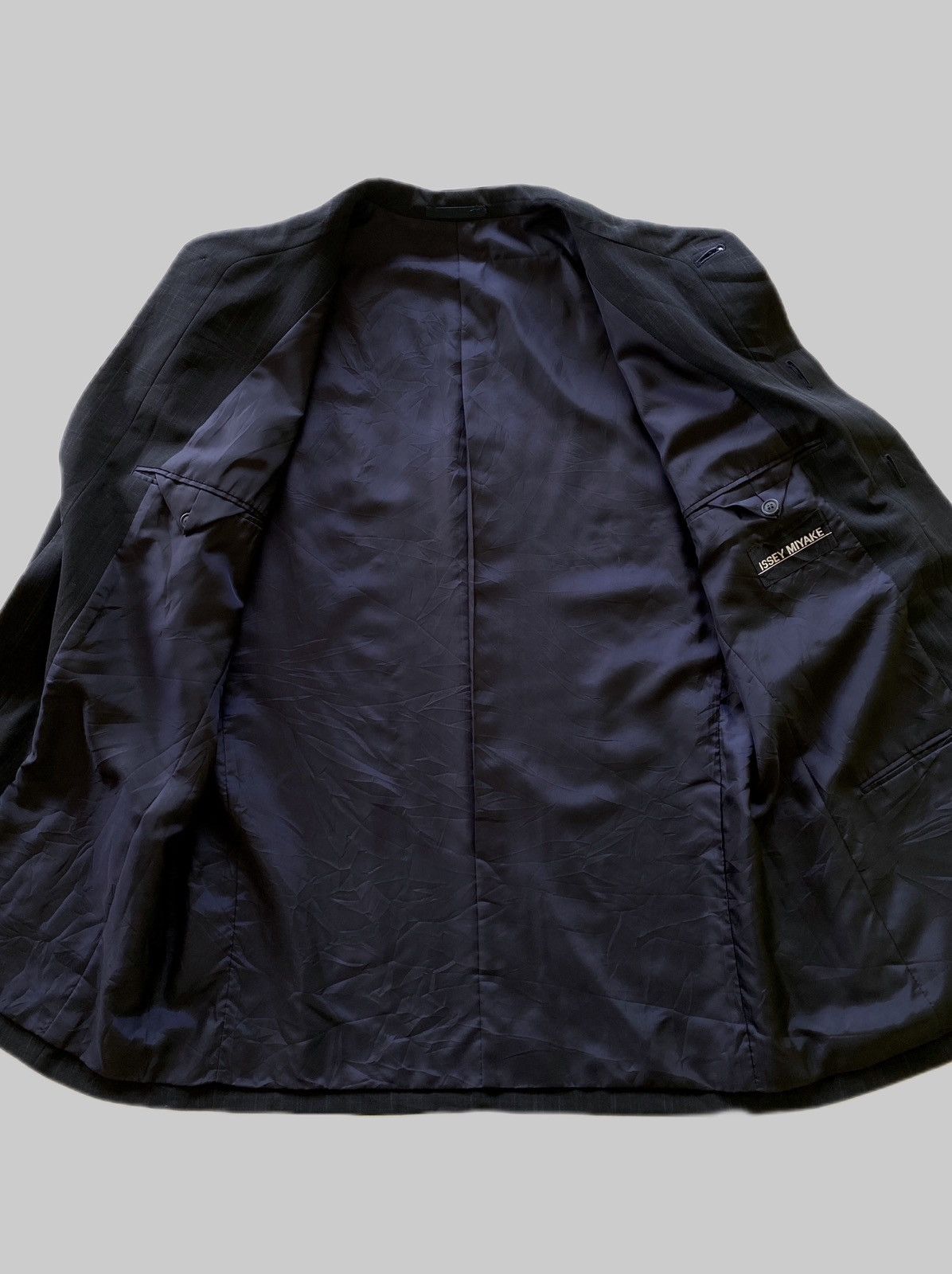 Issey Miyake Archives❗️AW1983 ISSEY MIYAKE MEN Mandarin Collar Wool Coats Size US L / EU 52-54 / 3 - 8 Thumbnail