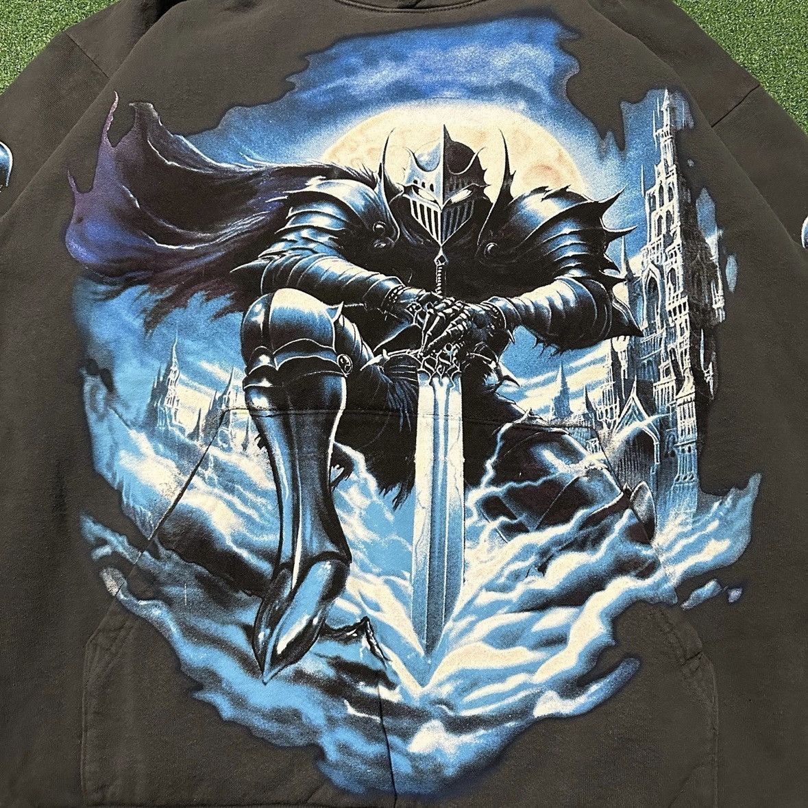 Warren Lotas Warren Lotas The Protector Black Stonewash Hoodie Size US XL / EU 56 / 4 - 2 Thumbnail
