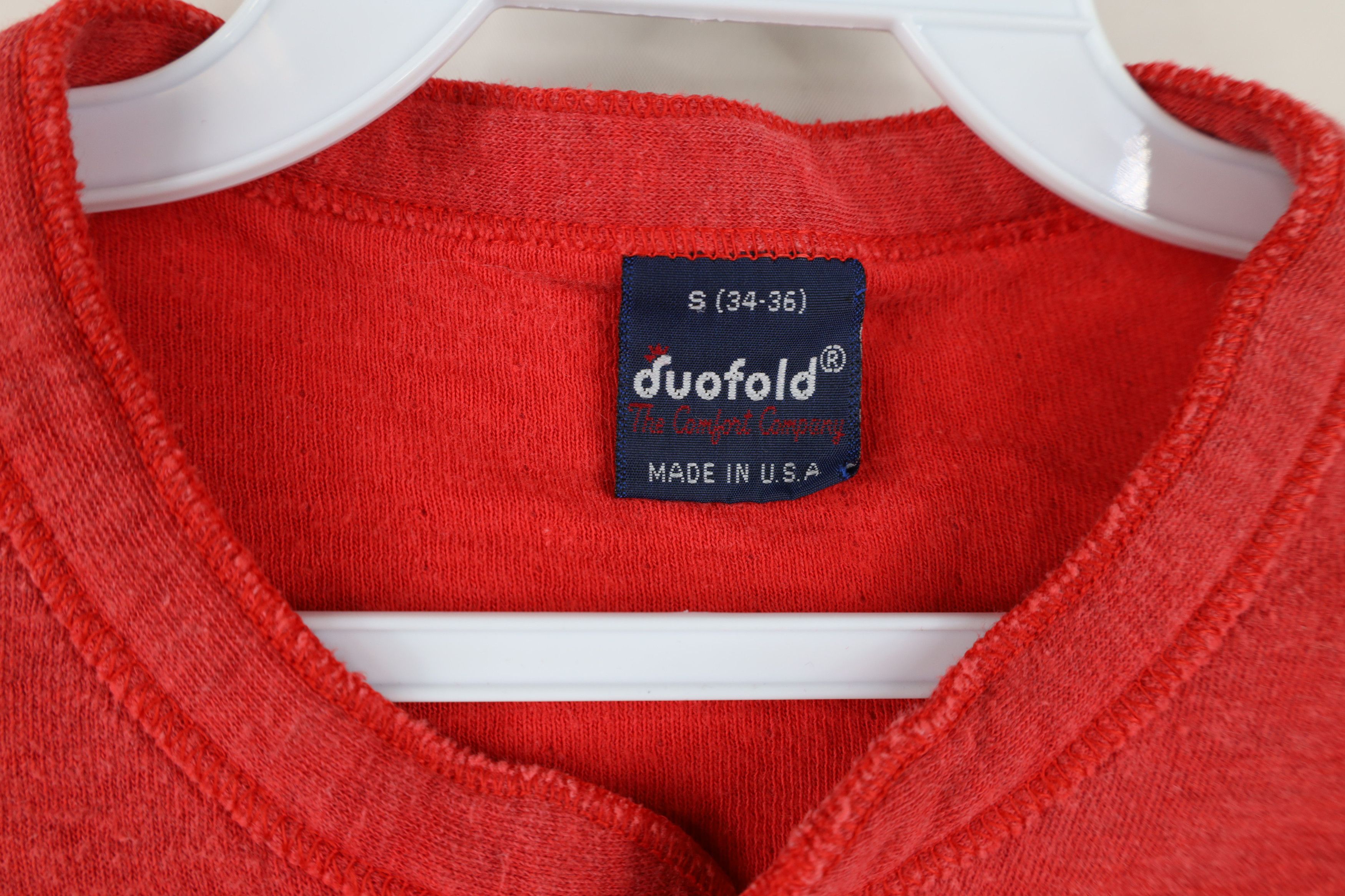 Vintage Vintage 70s Streetwear Double Wall Thermal Knit T-Shirt USA Size US S / EU 44-46 / 1 - 5 Thumbnail