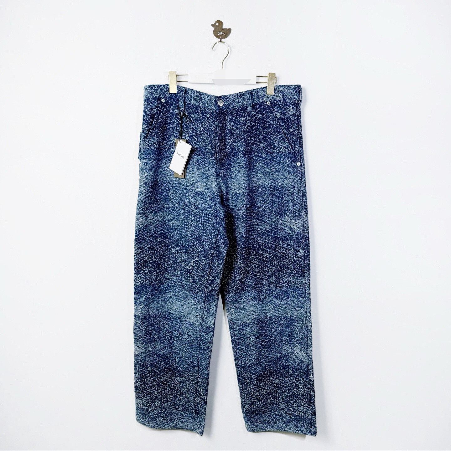 Dior Dior 2025 Jacquard Gradient Logo Jeans Size US 35 - 1 Thumbnail