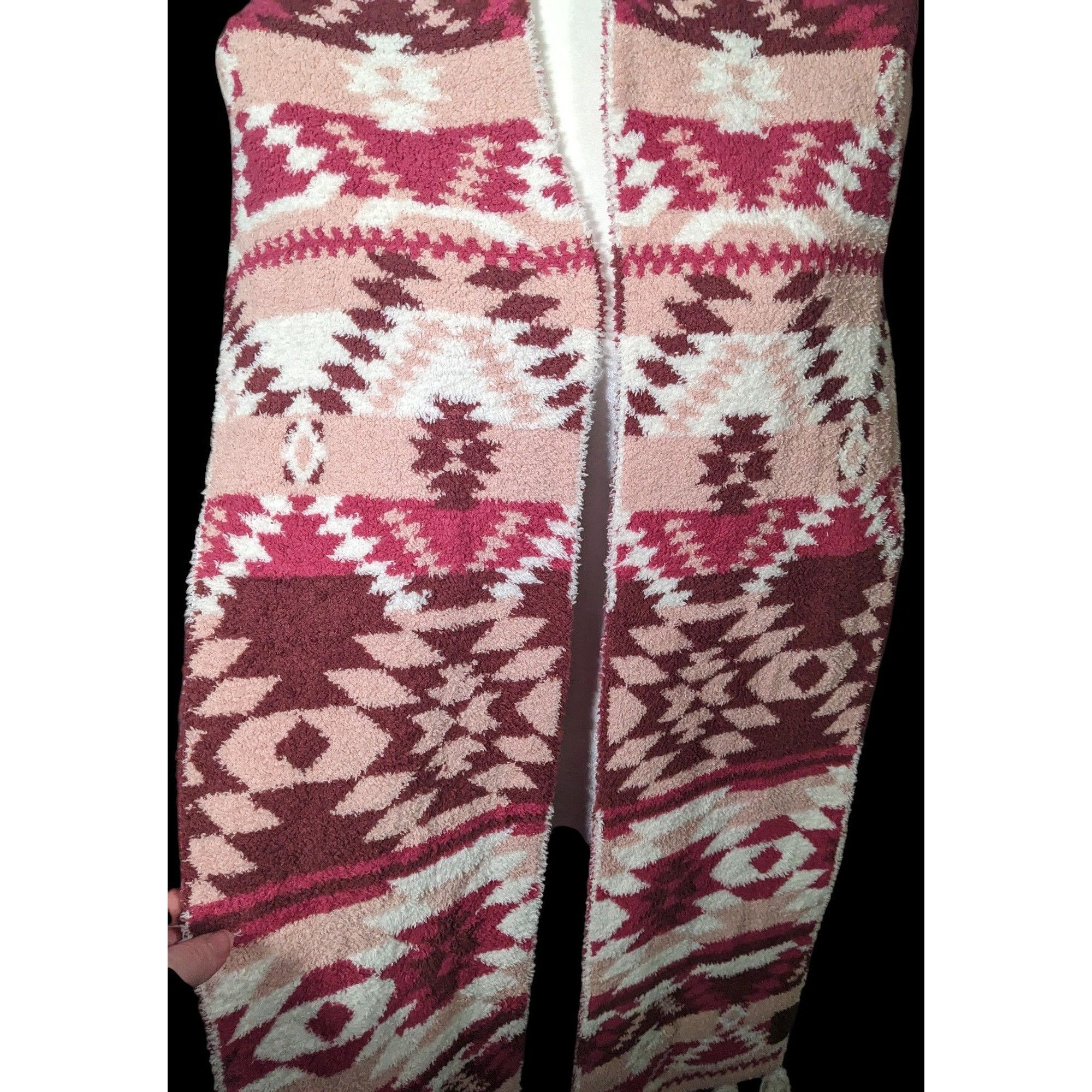 Other Idyllwind Cozytown USA Plush Pink Southwestern Print Fringe Size ONE SIZE - 9 Thumbnail