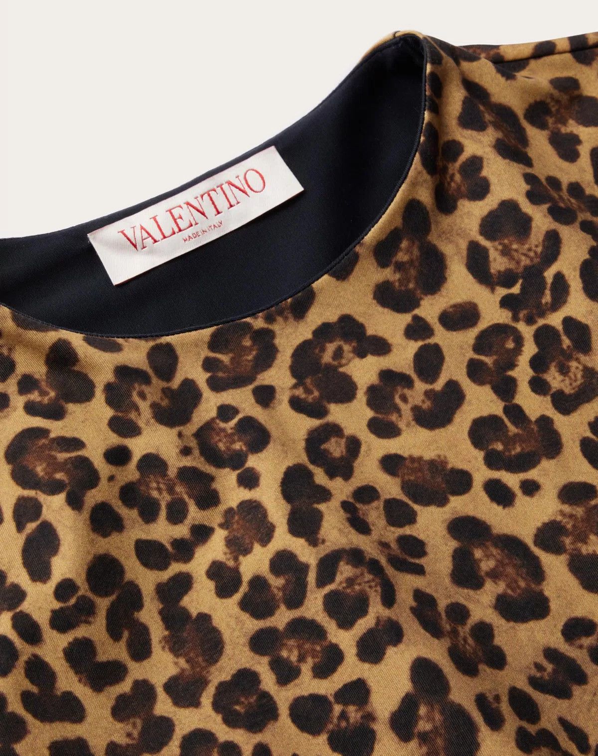 Valentino o1s1wg110625 Animalier Jersey Bodysuit in Leopard/Brown Size M / US 6-8 / IT 42-44 - 3 Thumbnail