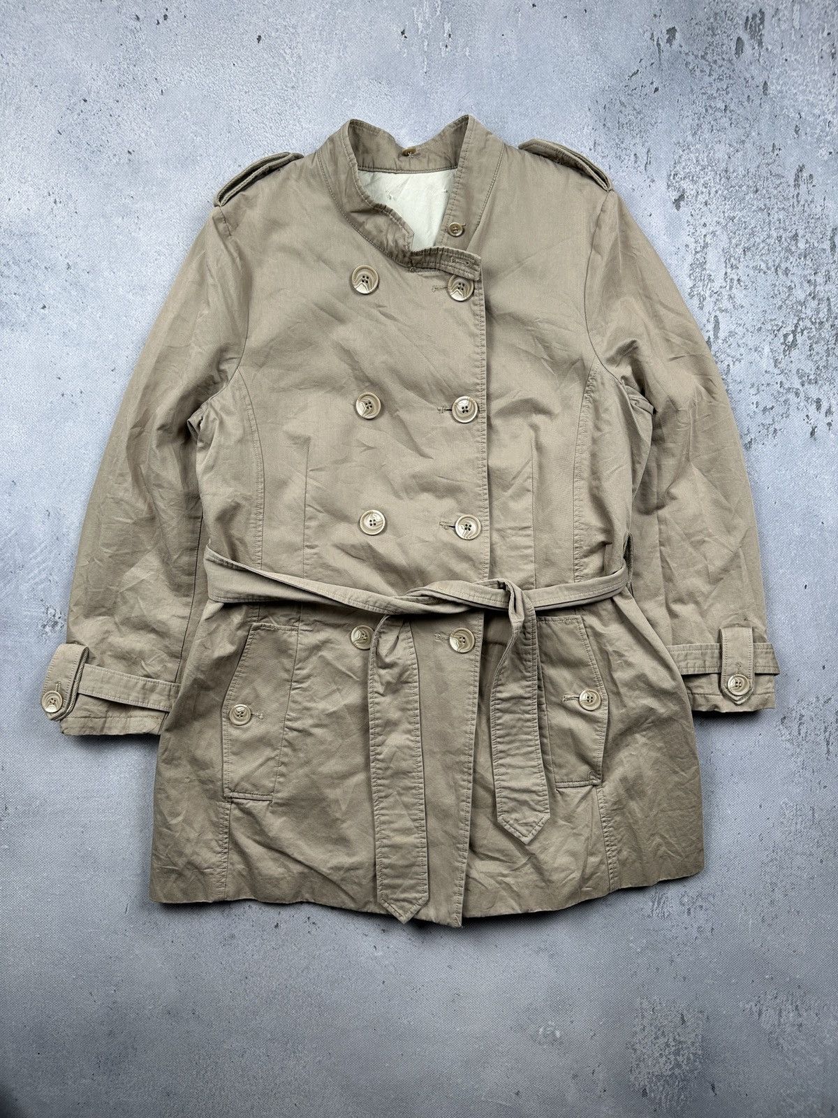 By Malene Birger By Malene Birger Vintage Trench Coat Belted Cotton Classic Size L / US 10 / IT 46 - 1 Thumbnail