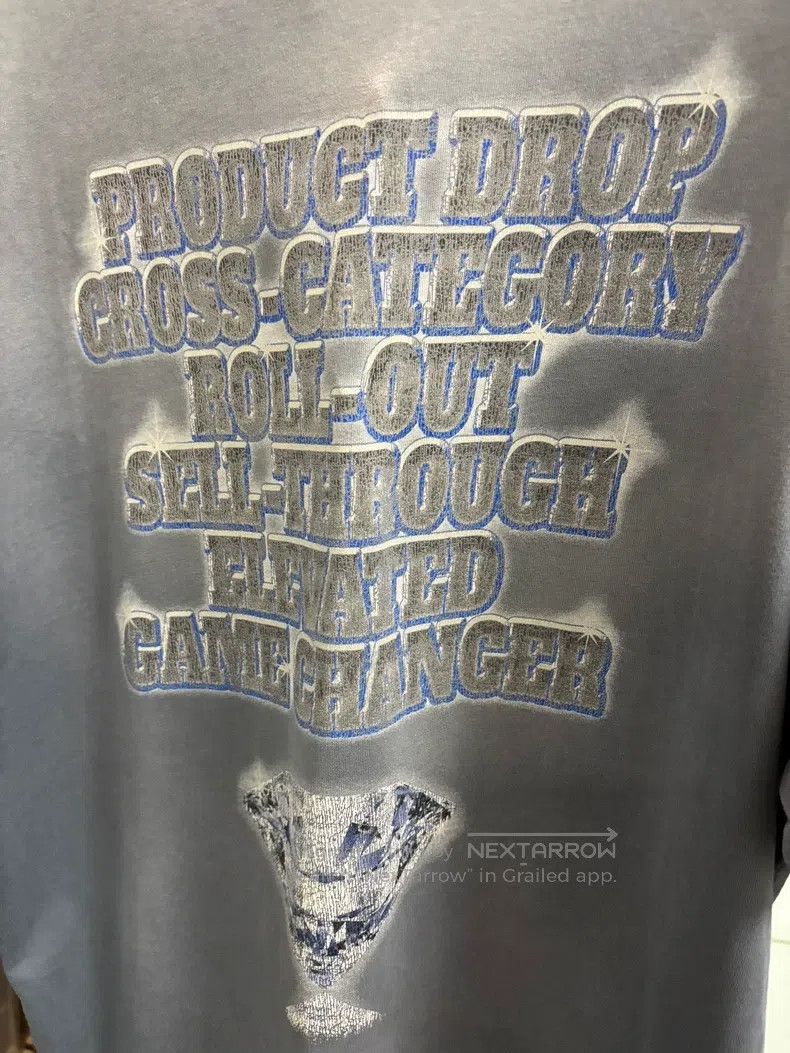 Balenciaga Balenciaga Diamond slogan distressed washed short-sleeve Size US M / EU 48-50 / 2 - 5 Thumbnail