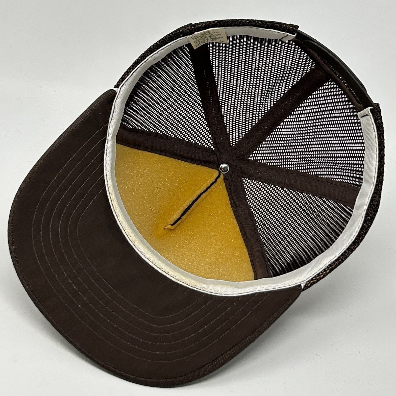 Vintage Vintage Midway Rent All Trucker Hat Cap Brown 80s Foam Front Size ONE SIZE - 4 Thumbnail