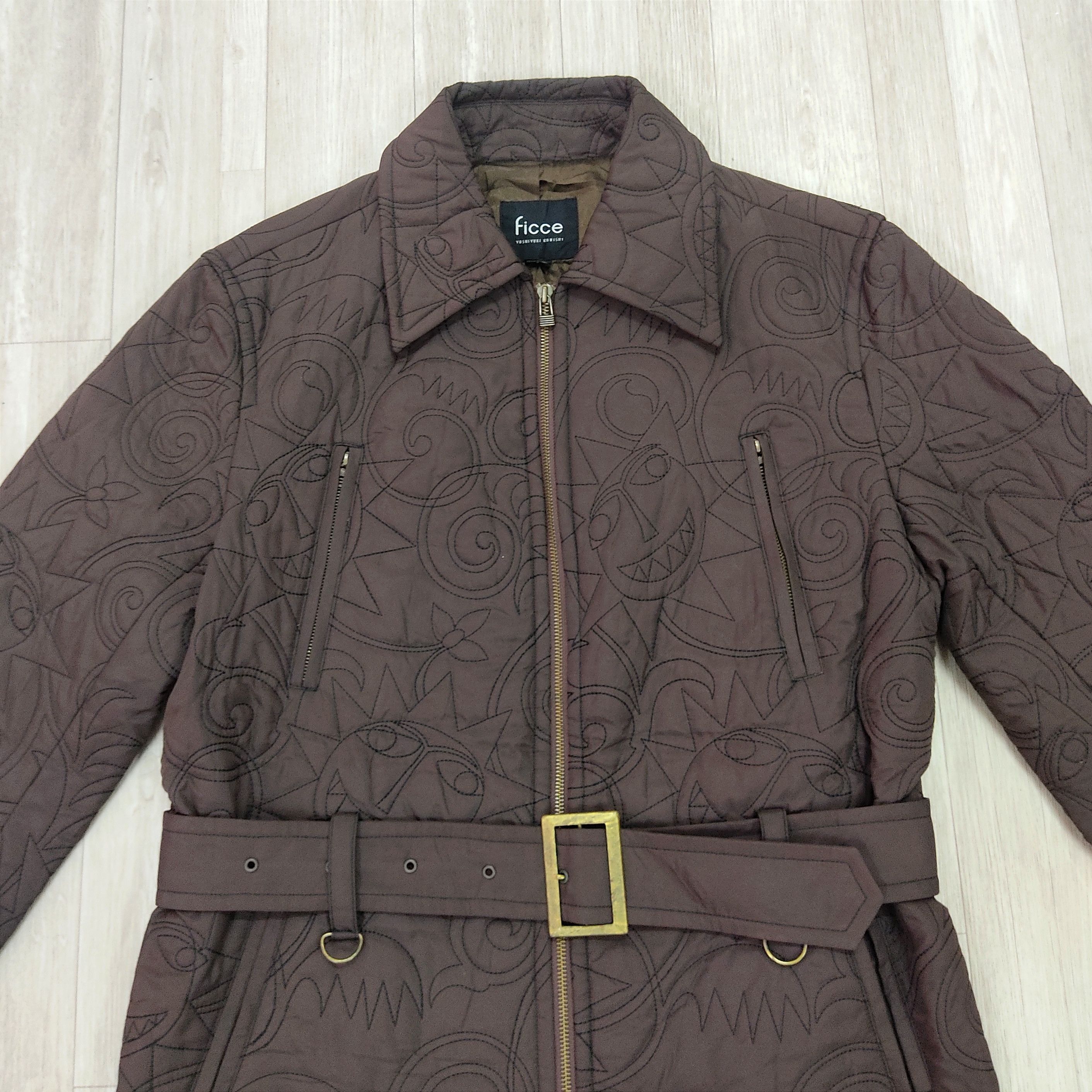 Beauty Beast YOSHIYUKI KONISHI Ficce Uomo AOP Embossed Quilted Jacket Size M / US 6-8 / IT 42-44 - 3 Thumbnail