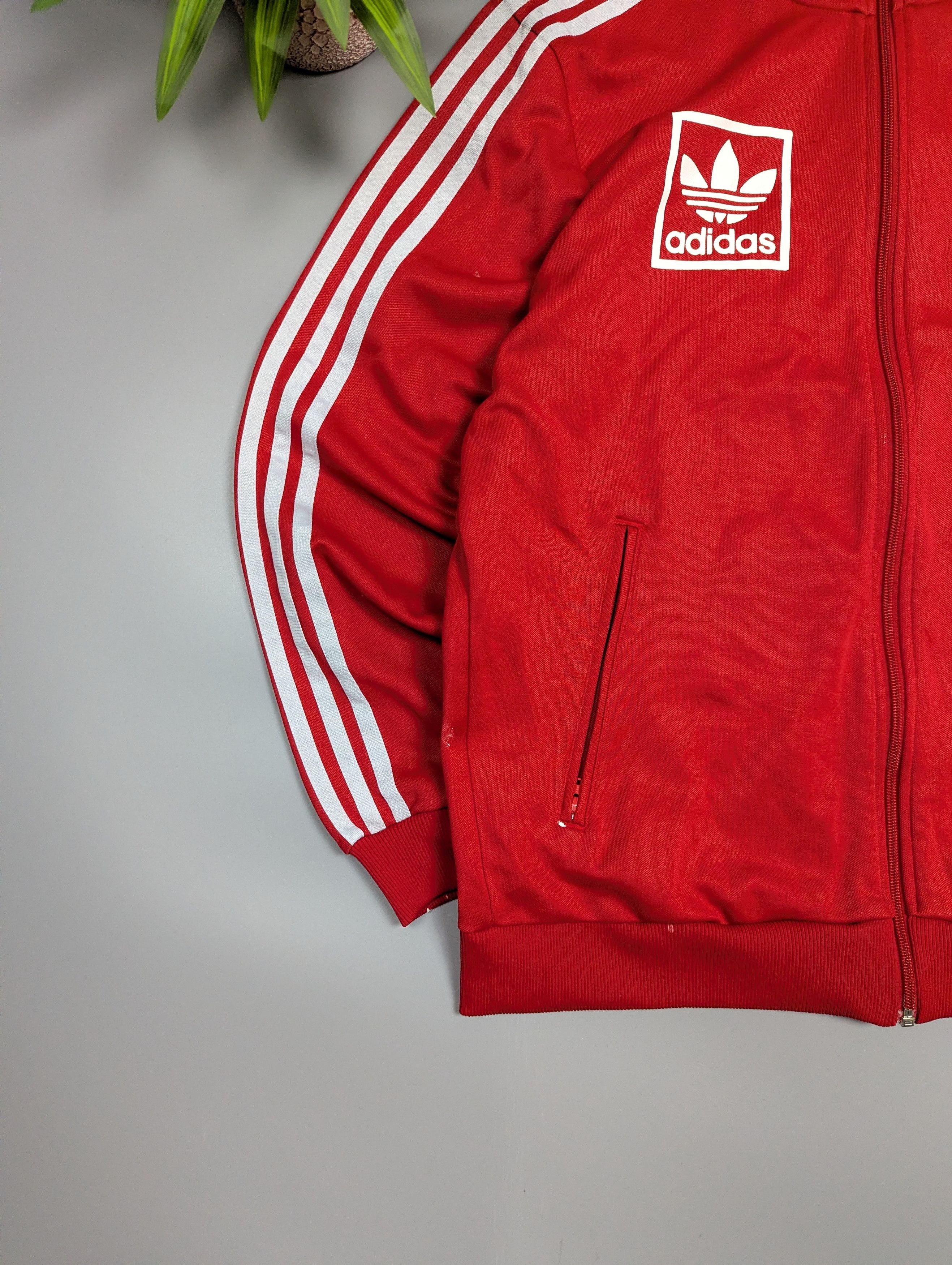 Adidas Adidas Originals Men's Red Track Jacket Trefoil 03 Size US L / EU 52-54 / 3 - 3 Thumbnail
