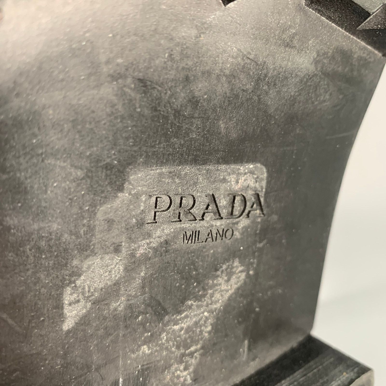 Prada PRADA Size 12 Black Studded Leather Ankle Boots Size US 12 / EU 45 - 7 Thumbnail
