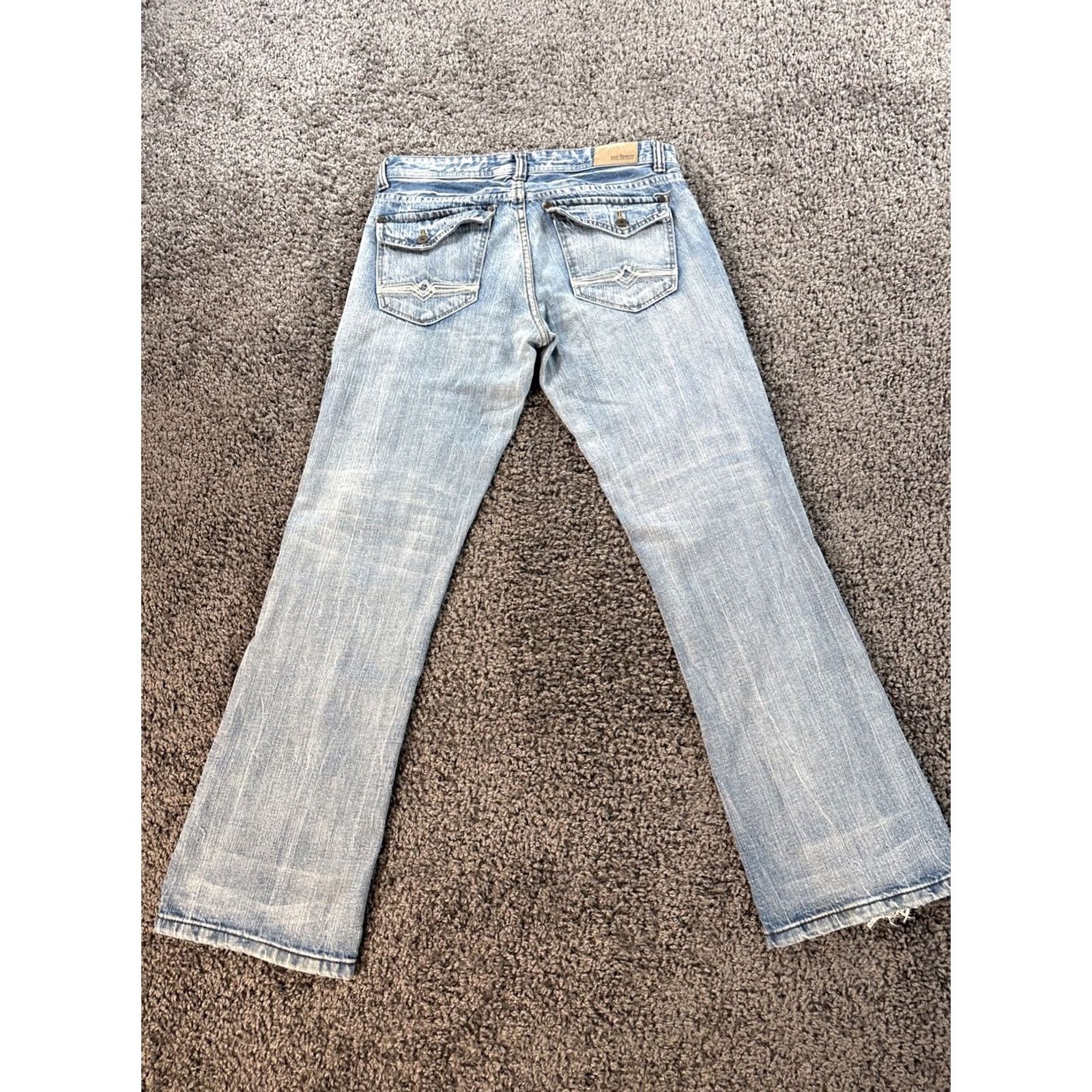 Vintage VINTAGE Urban Pipeline Jeans Mens 34 Blue Relaxed Boot 34x33 Light Wash Flap Y2K Size US 34 / EU 50 - 7 Thumbnail