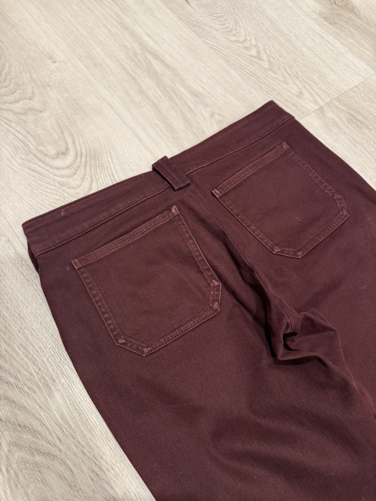 Balenciaga f/w 2011 zipper flare burgundy jeans!! Size US 28 / EU 44 - 5 Thumbnail