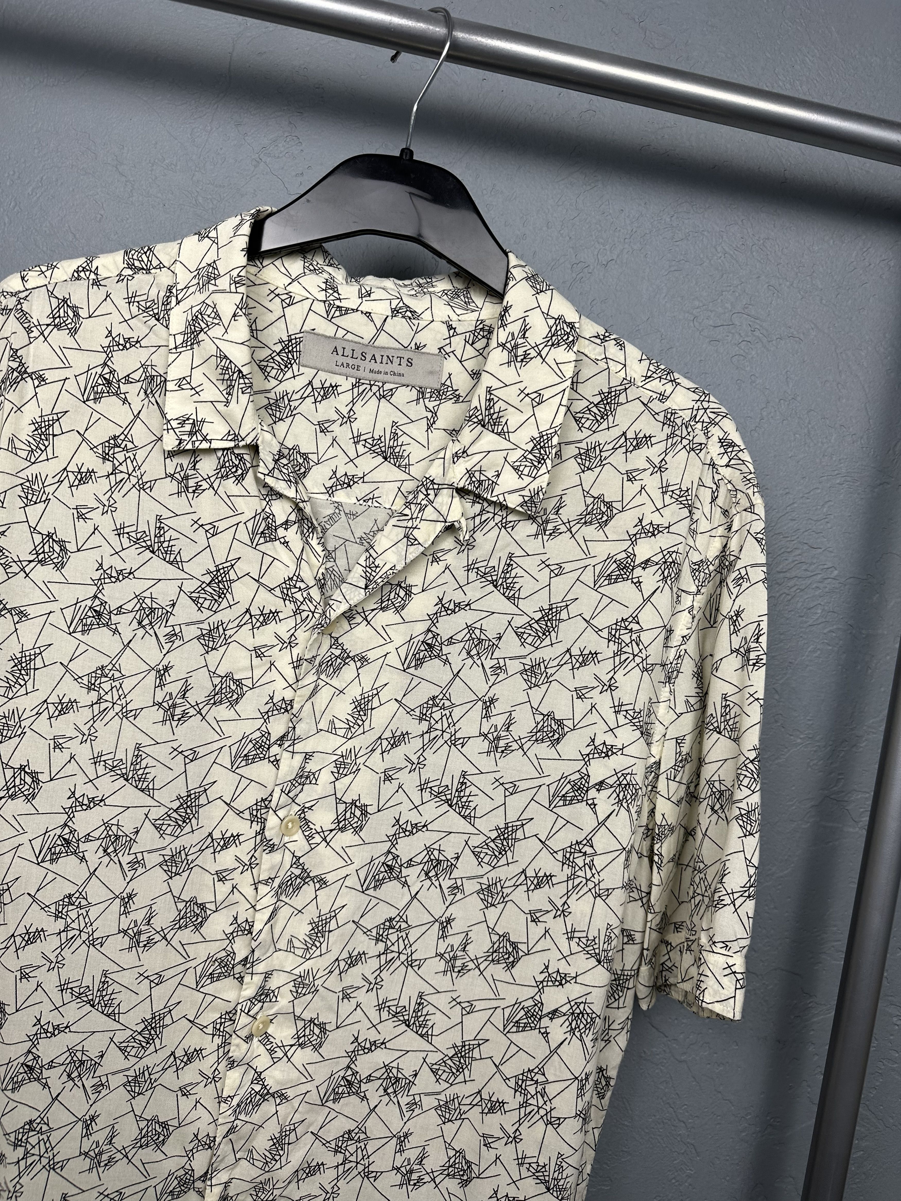 Allsaints Allsaints Mens Skribillare Hawaiian Shirt Size US L / EU 52-54 / 3 - 2 Thumbnail